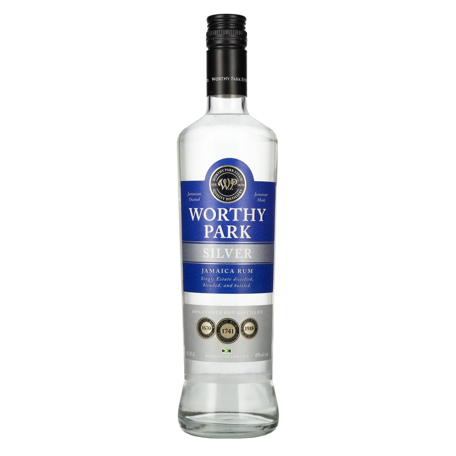 Rum-Bar Worthy Park Estate SILVER 100% Copper Pot Jamaica Rum 40% Vol. 0.7l