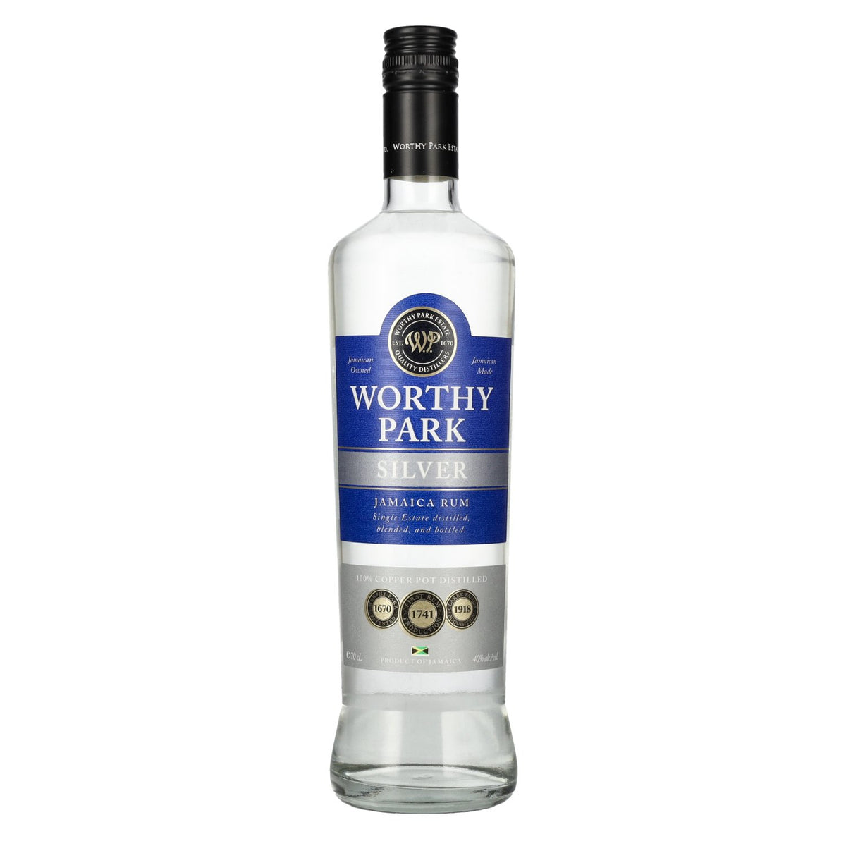Rum-Bar Worthy Park Estate SILVER 100% Copper Pot Jamaica Rum 40% Vol. 0.7l
