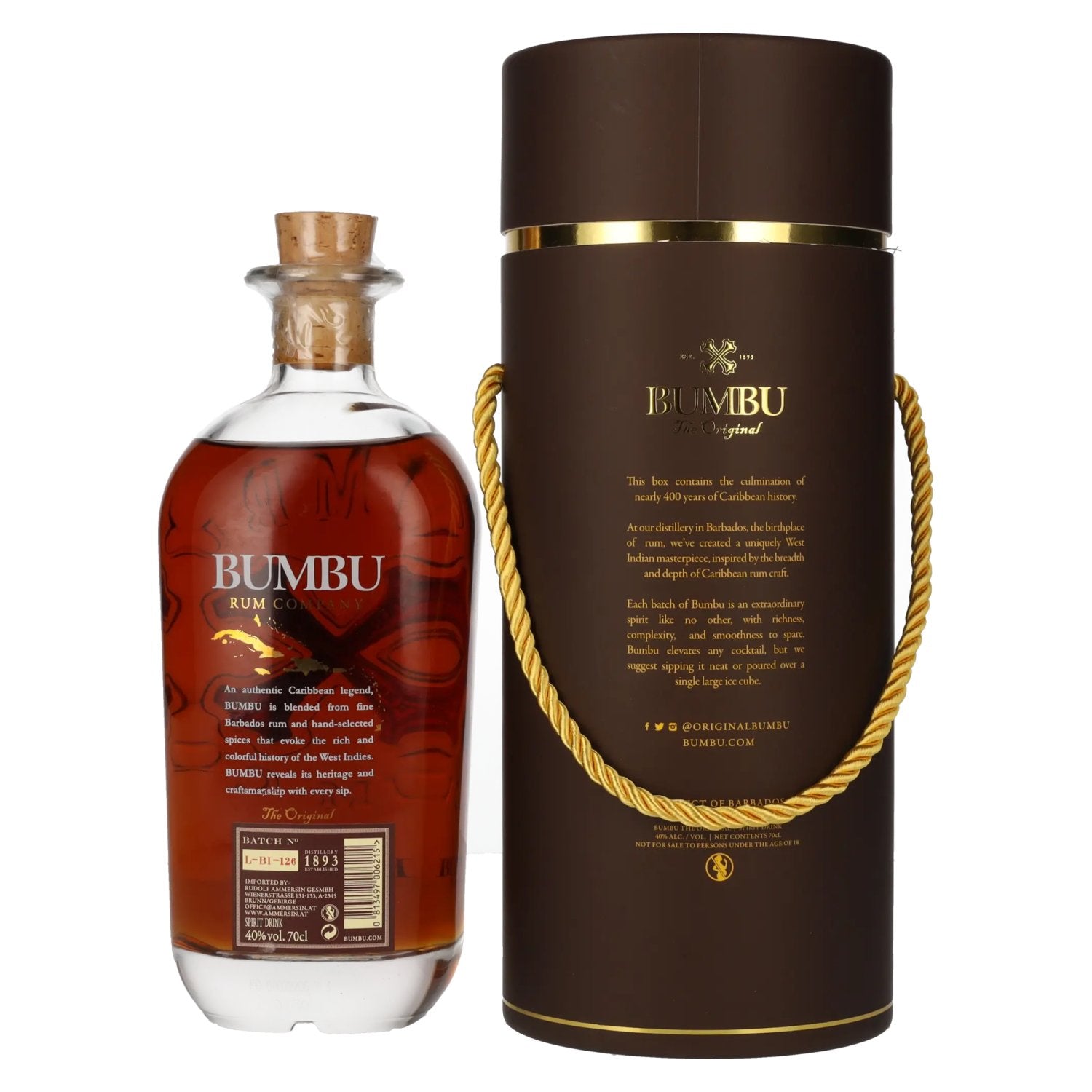 Bumbu The Original Spirit Drink Gift Set Edition 40% Vol. 0,7l in Geschenkbox