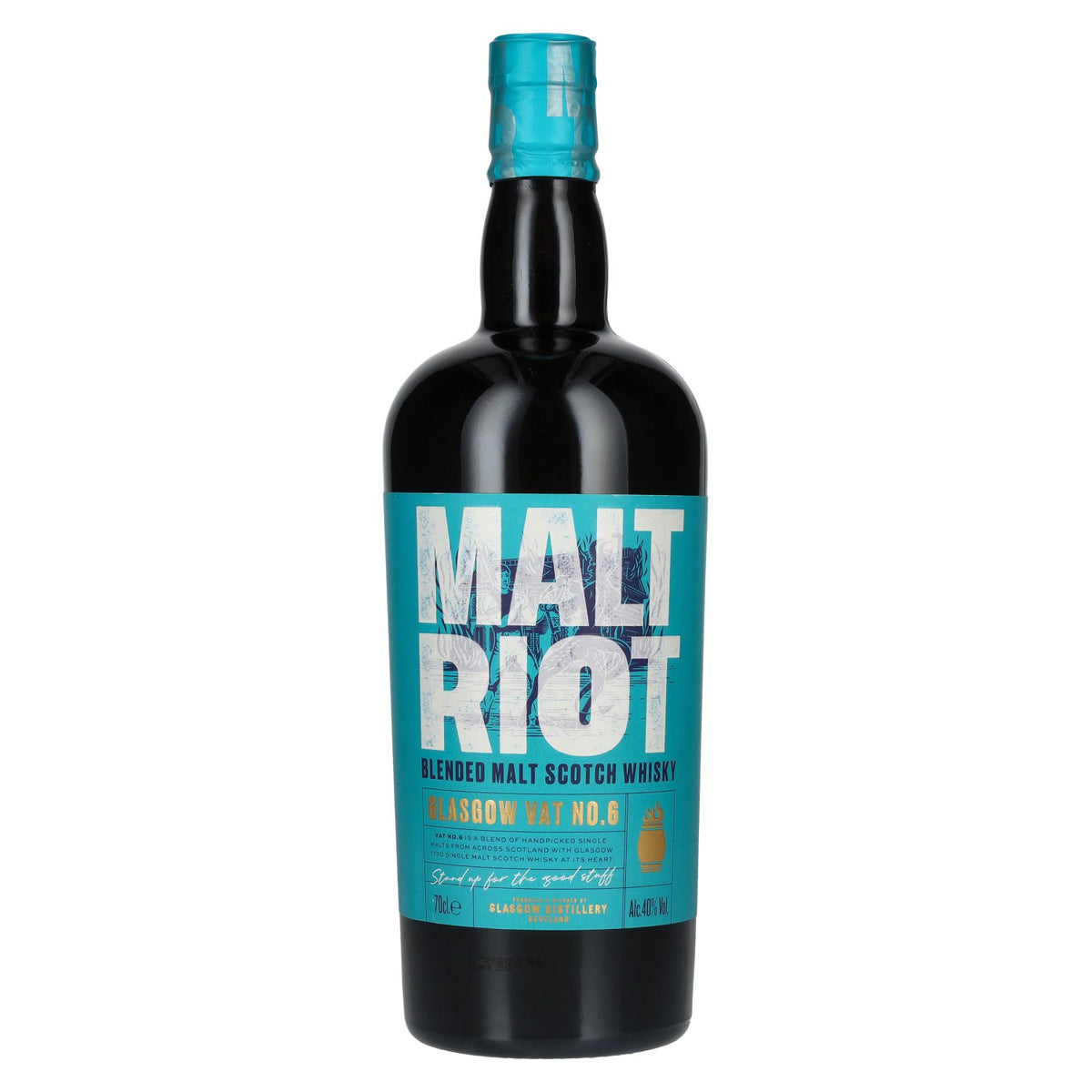 Glasgow MALT RIOT Blended Malt Scotch Whisky 40% Vol. 0,7l