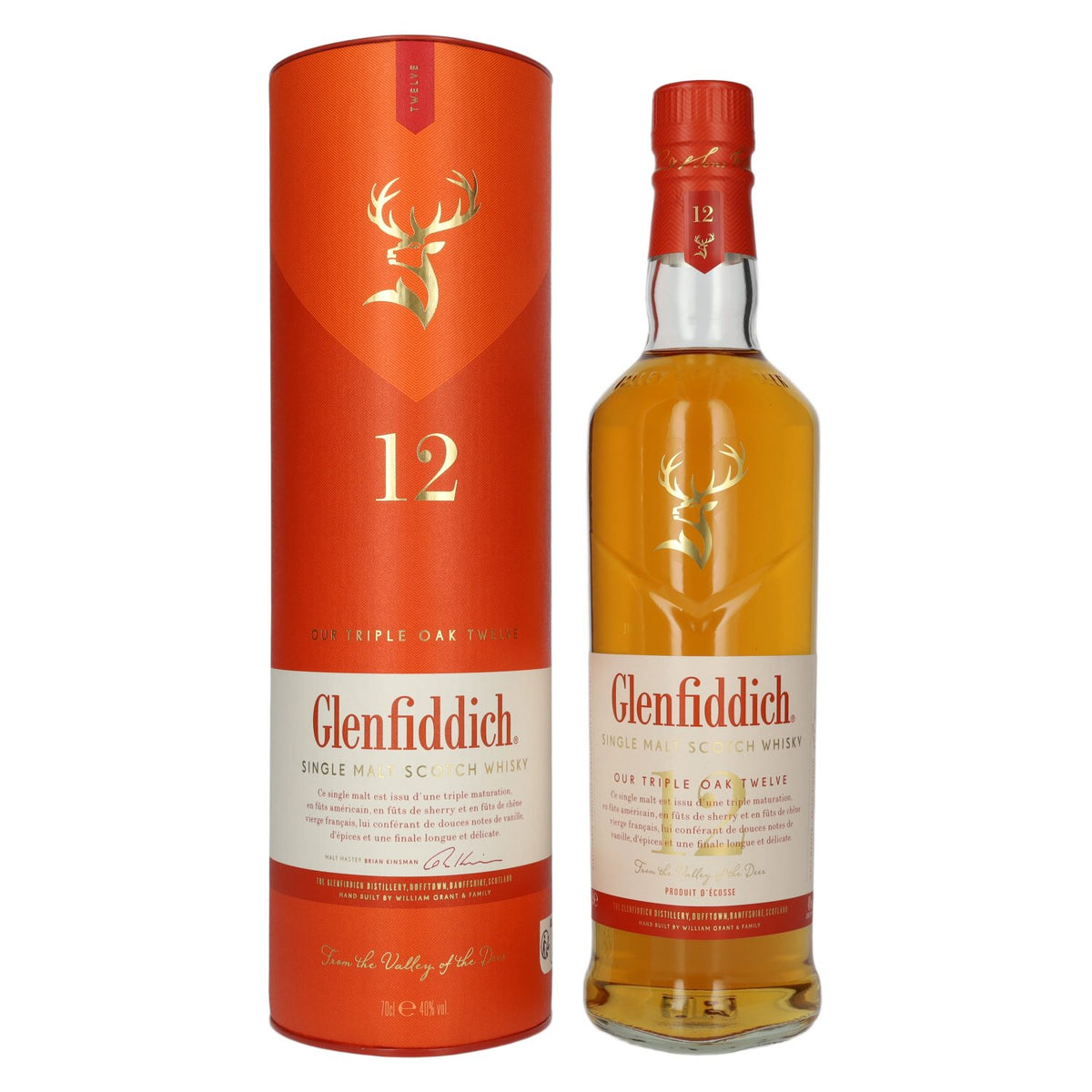 Glenfiddich 12 Years Old Triple Oak Single Malt 40% Vol. 0,7l in Geschenkbox