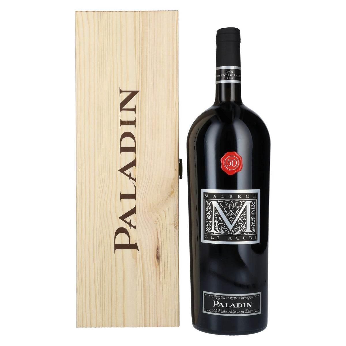 Paladin Malbech Gli Aceri IGP 2021 14% Vol. 1.5L in wooden box