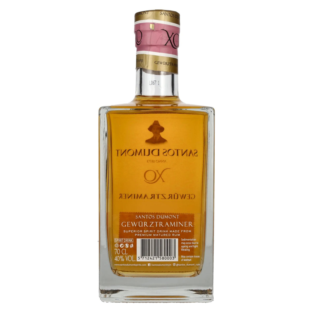 Santos Dumont XO Gewürztraminer Superior Spirit Drink 40% Vol. 0.7l