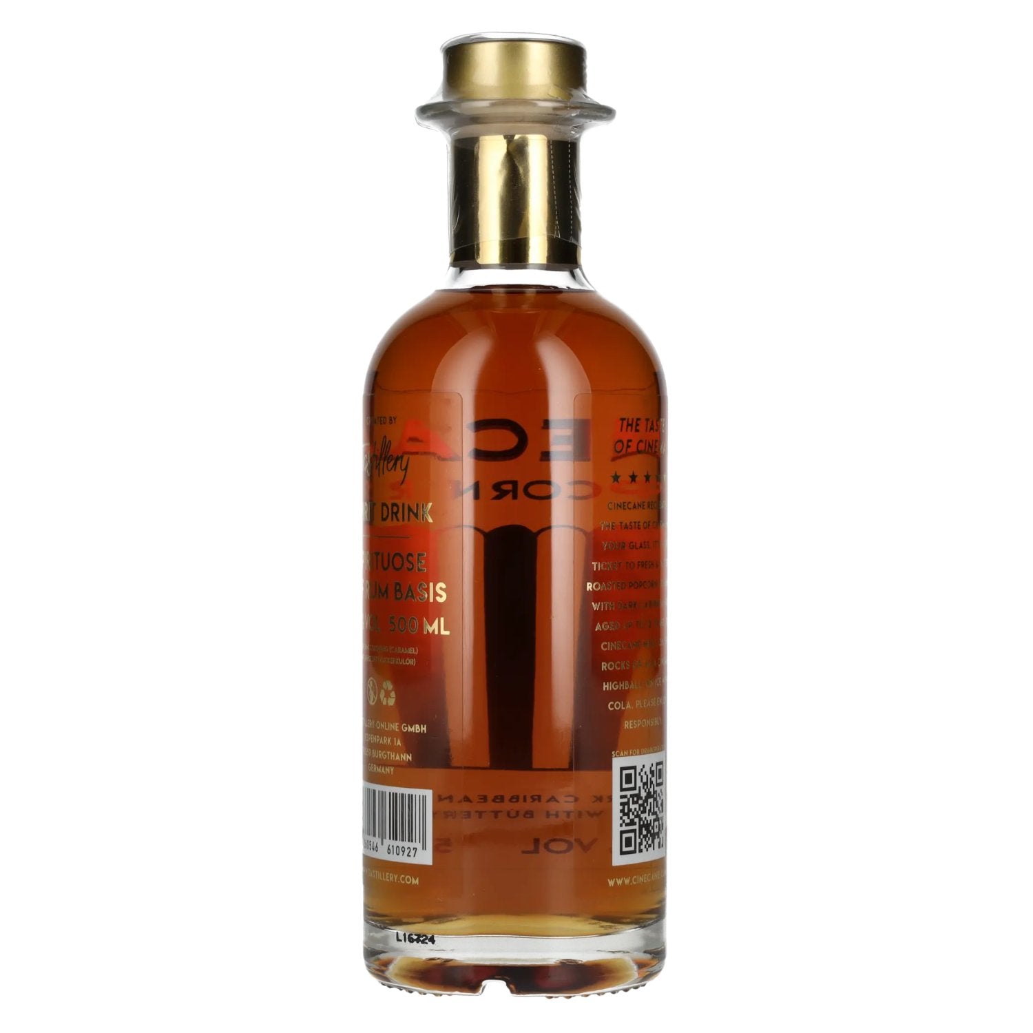 Cinecane 12 Gold POPCORN Rum 41.2% Vol. 0.5l