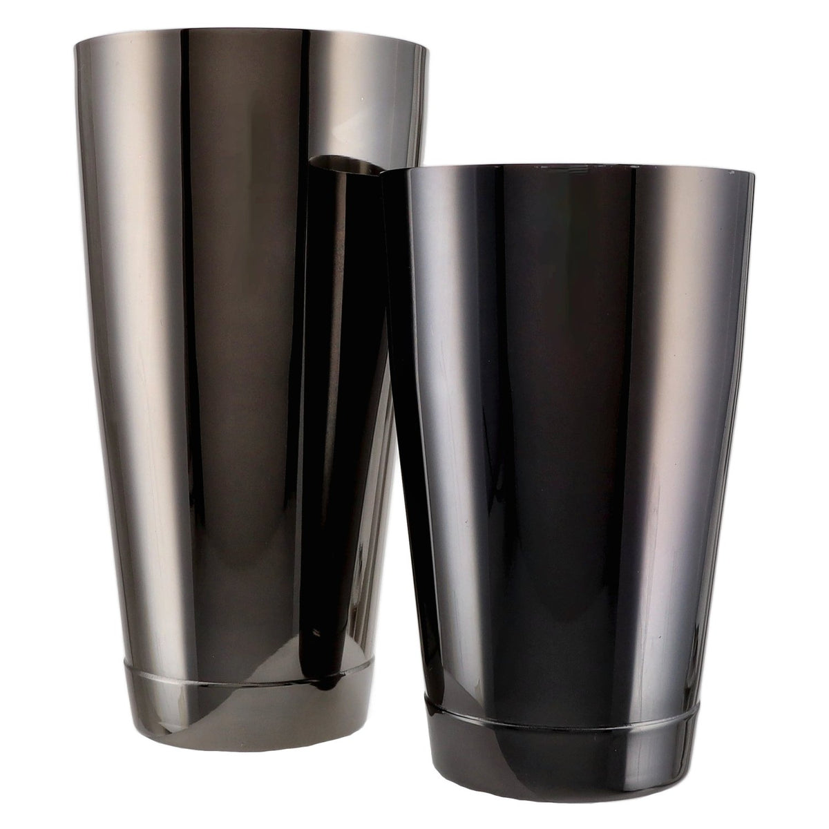 Cocktail shaker with stainless steel jug in anthracite-brown