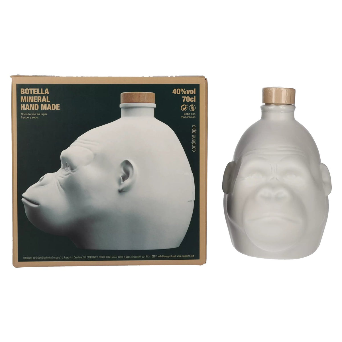 Kong Rainforest Spiced Rum White 40% Vol. 0.7l in Gift Box