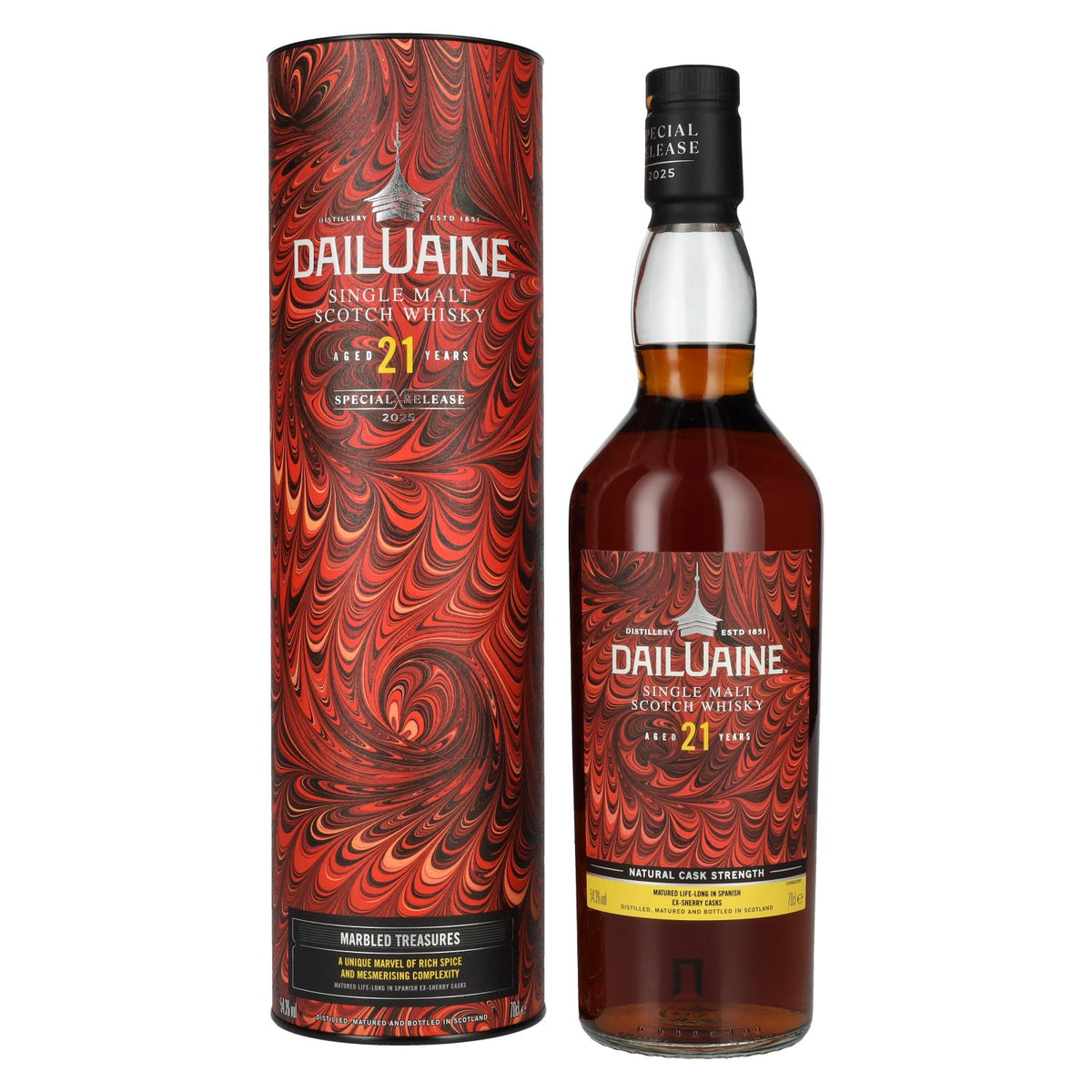 Dailuaine 21 Years Old MARBLED TREASURES Single Malt Special Release 2025 54.3% Vol. 0.7L in gift box