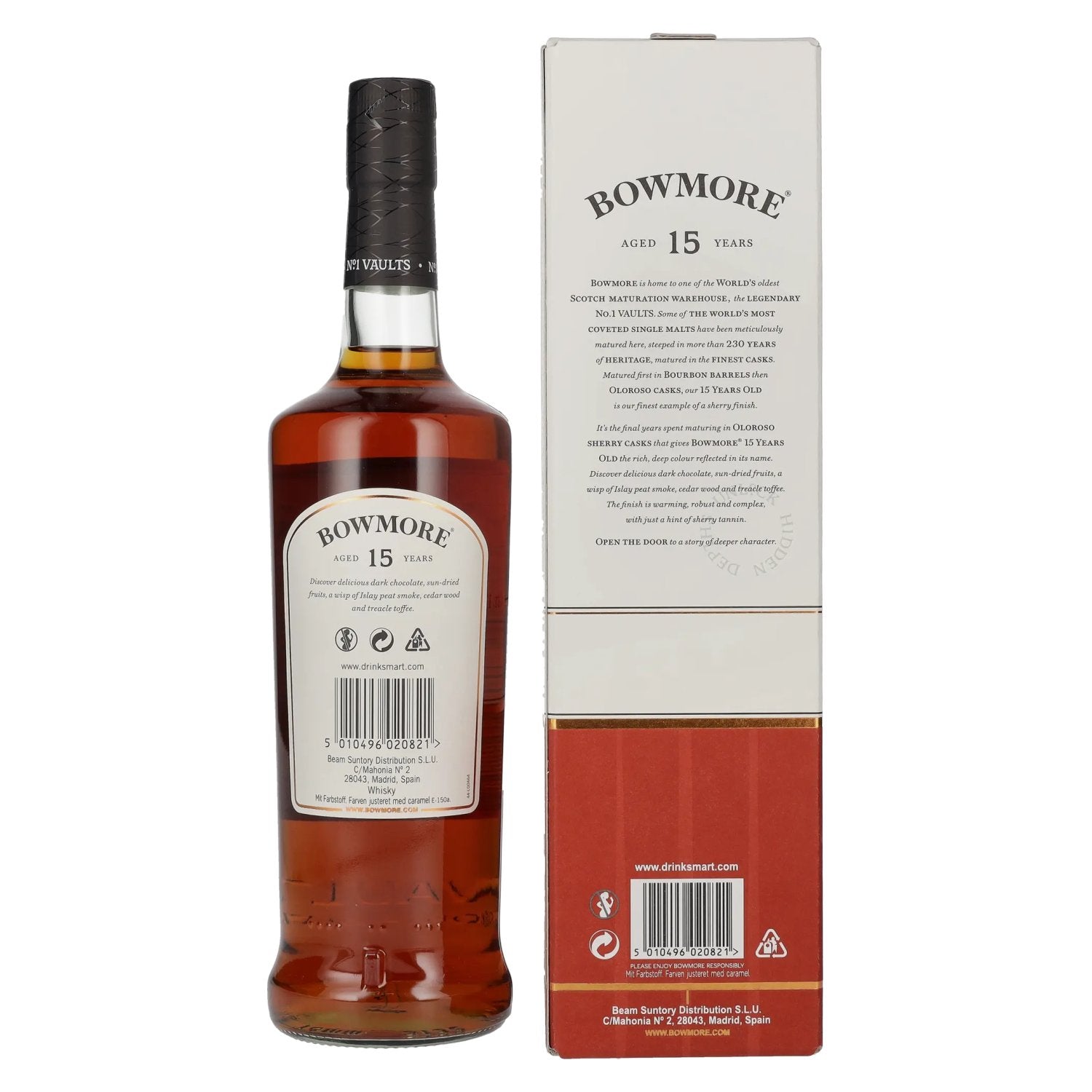 Bowmore 15 Years Old Islay Single Malt 43% Vol. 0,7l in Geschenkbox