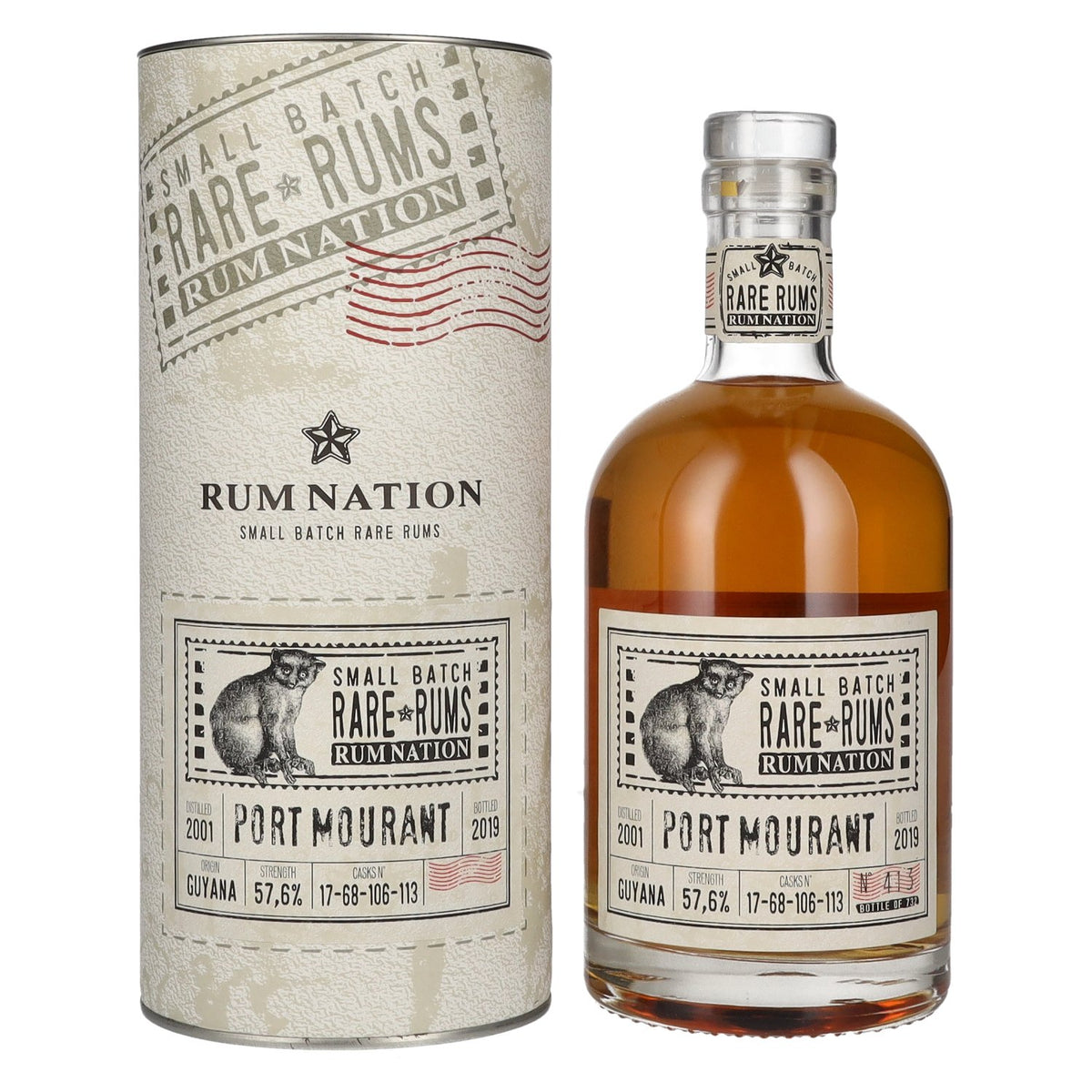 Rum Nation Rare Rum Port Mourant 2001/2019 57,6% Vol. 0,7l in Geschenkbox