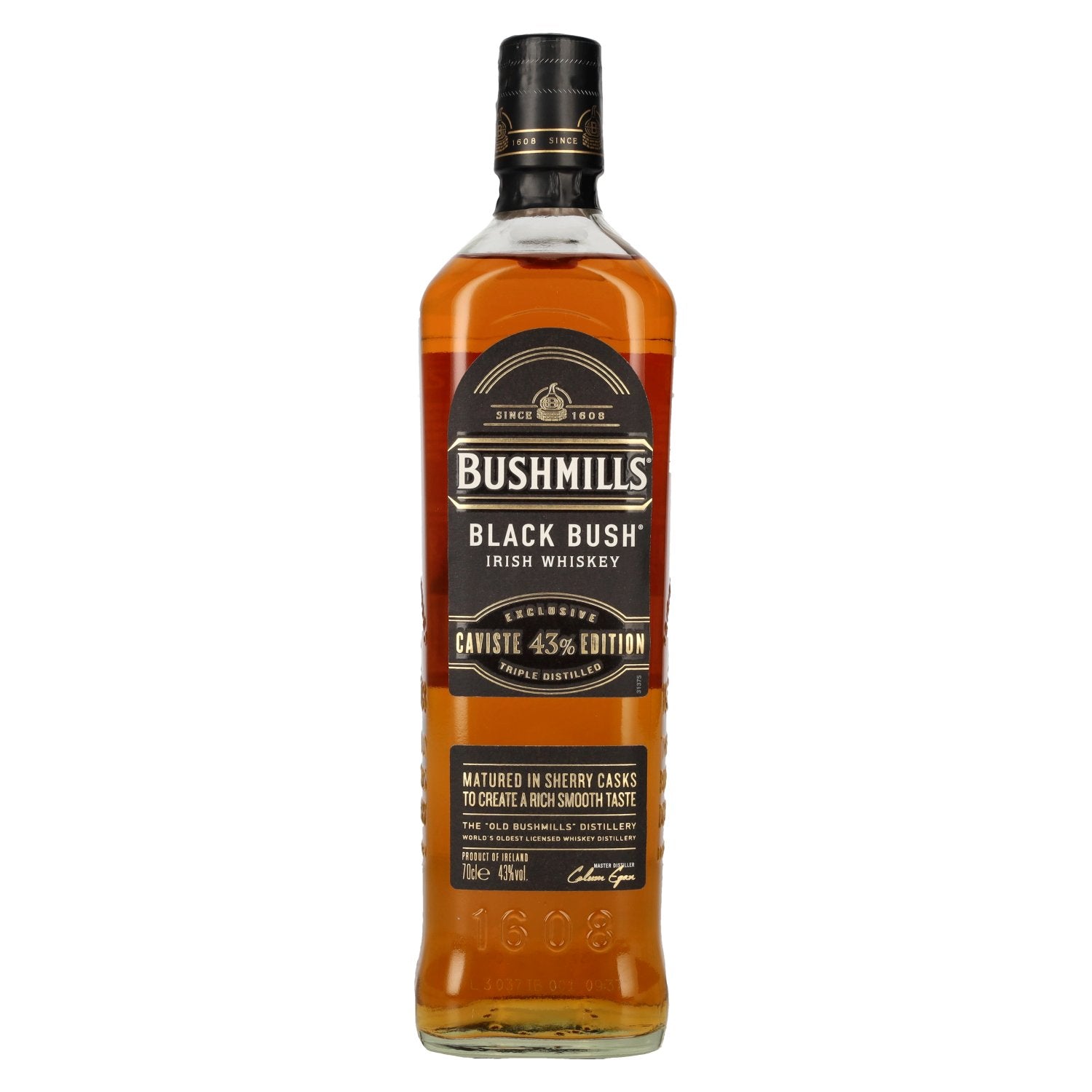 Bushmills BLACK BUSH Irish Whiskey Caviste Edition 43% Vol. 0,7l
