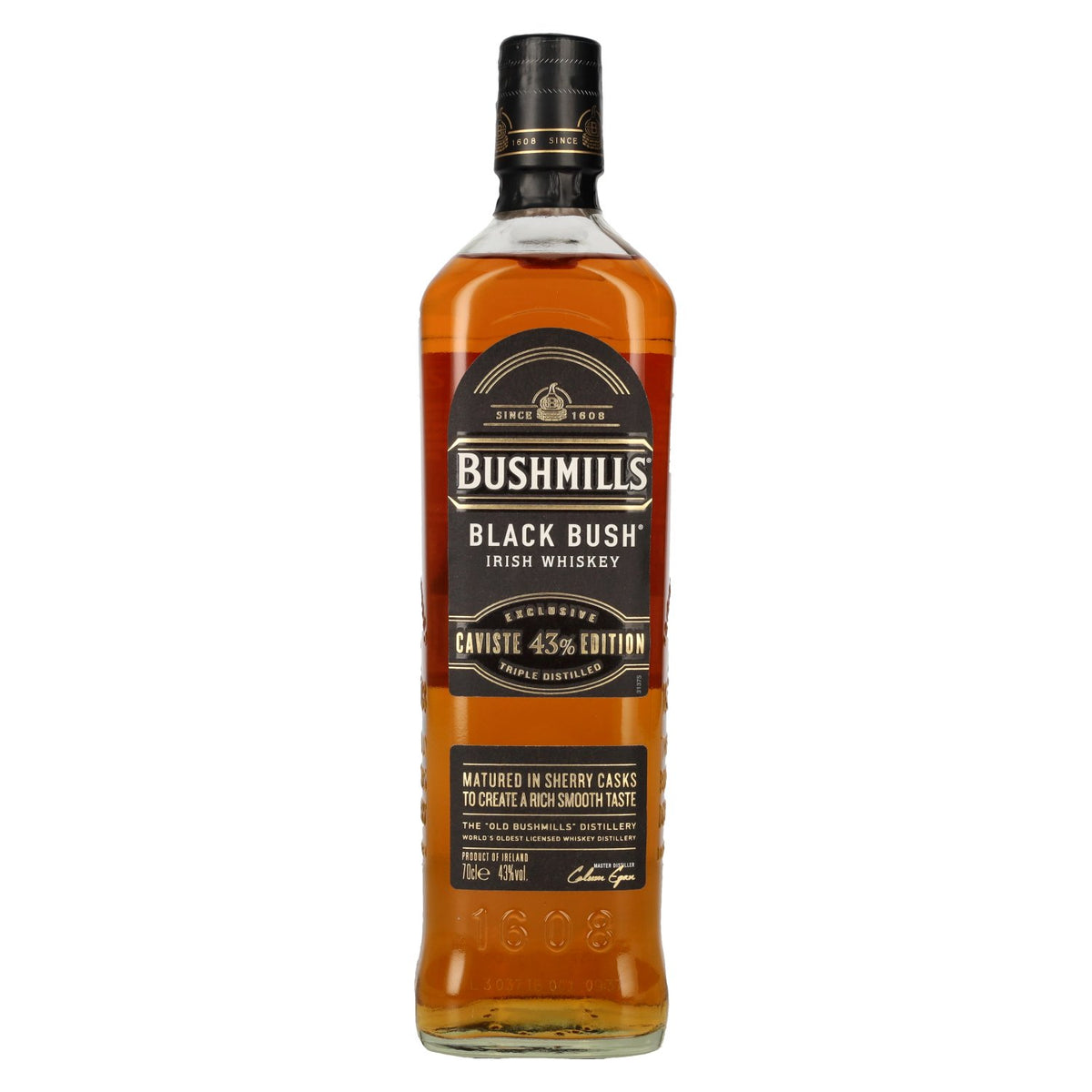 Bushmills BLACK BUSH Irish Whiskey Caviste Edition 43% Vol. 0,7l