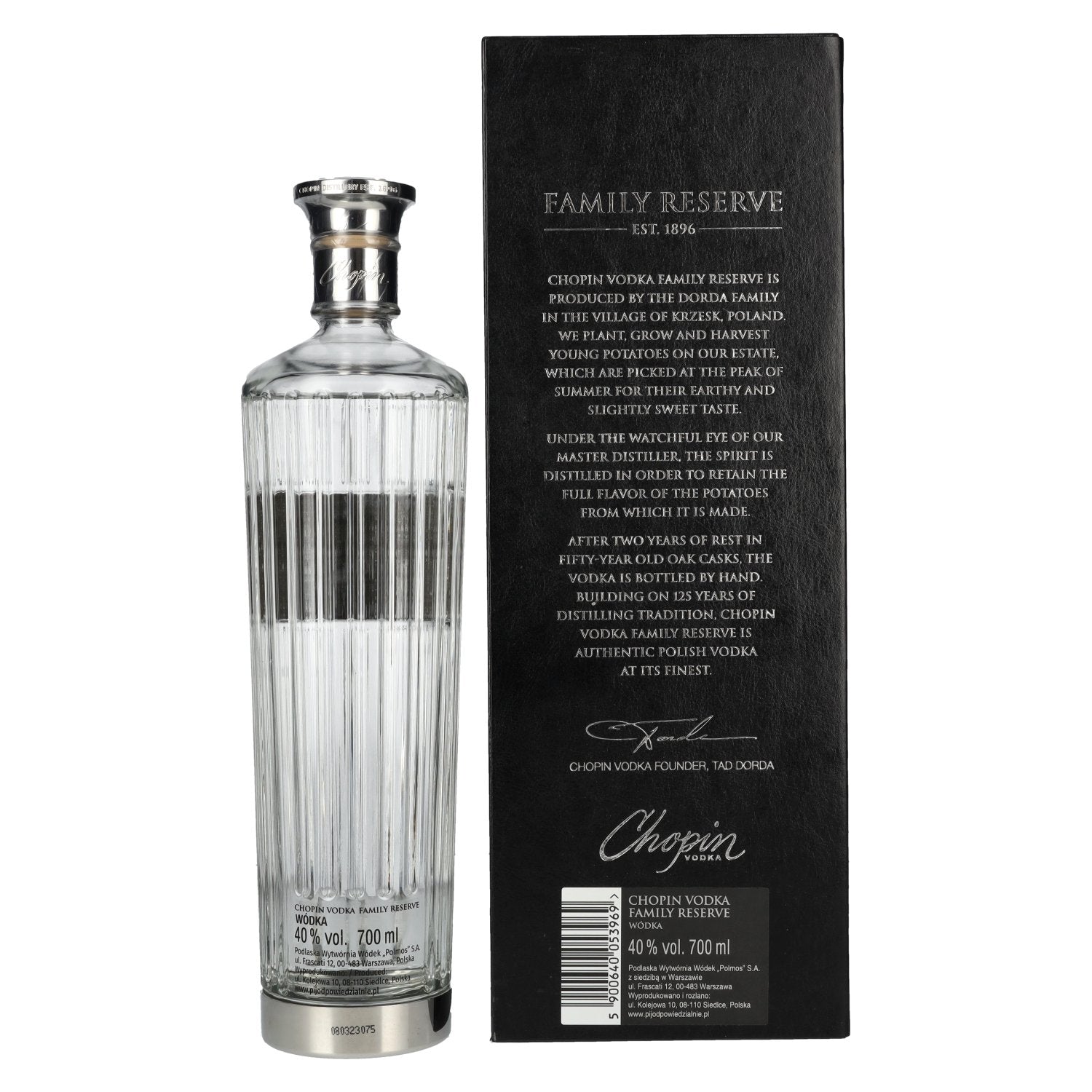Chopin FAMILY RESERVE Extra Rare Young Potato Vodka 40% Vol. 0,7l in Geschenkbox