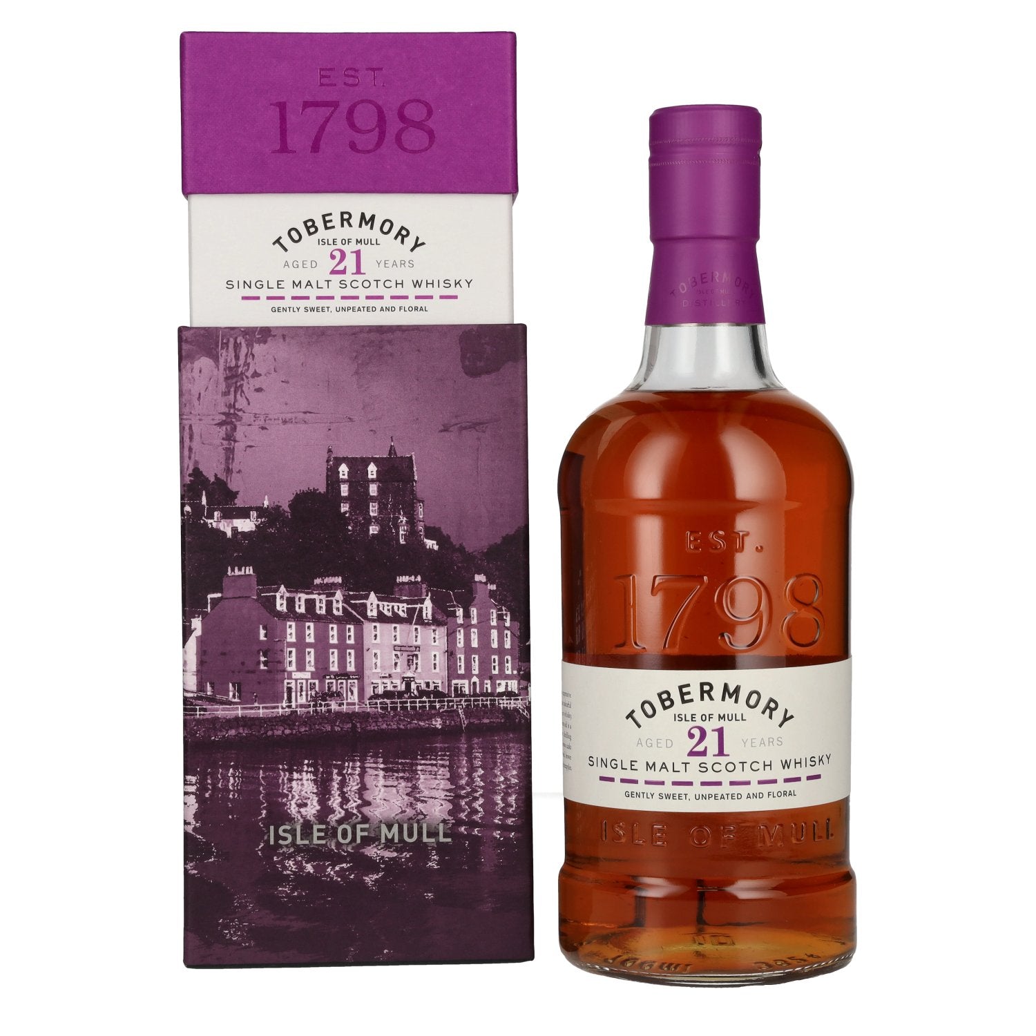 Tobermory 21 Years Old Single Malt Oloroso Cask Finish 46.3% ABV 0.7l in a gift box