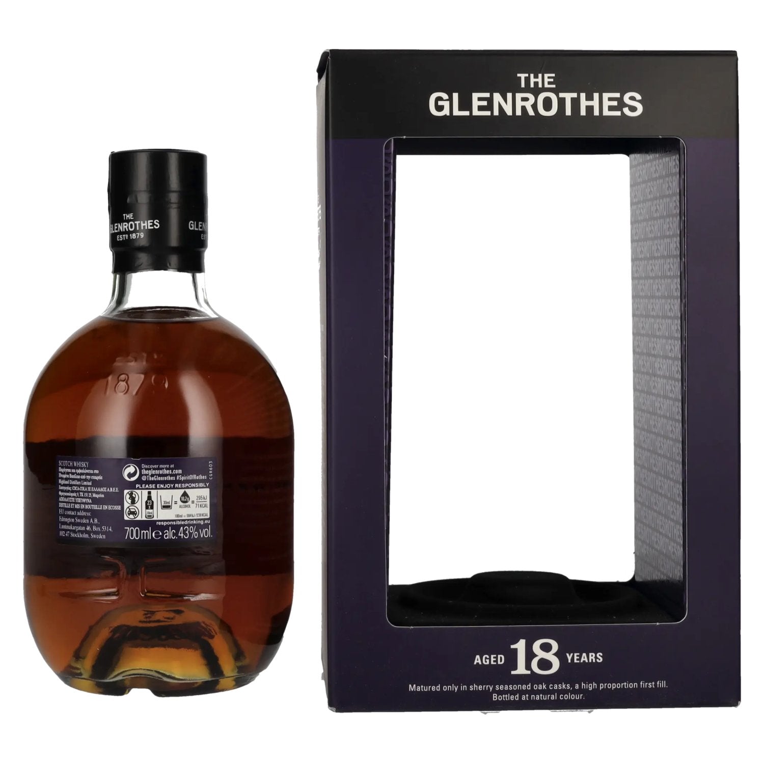The Glenrothes 18 Years Old Speyside Single Malt 43% Vol. 0,7l in Geschenkbox