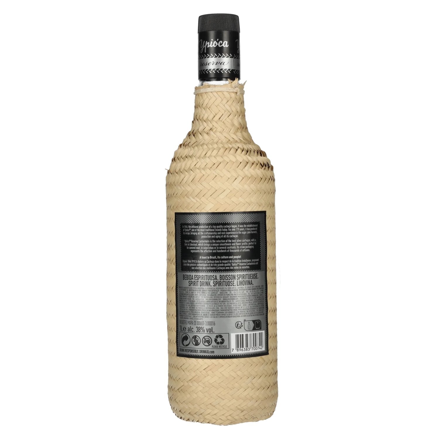 Ypióca Cachaça Castanheiro Reserva 38% Vol. 1l