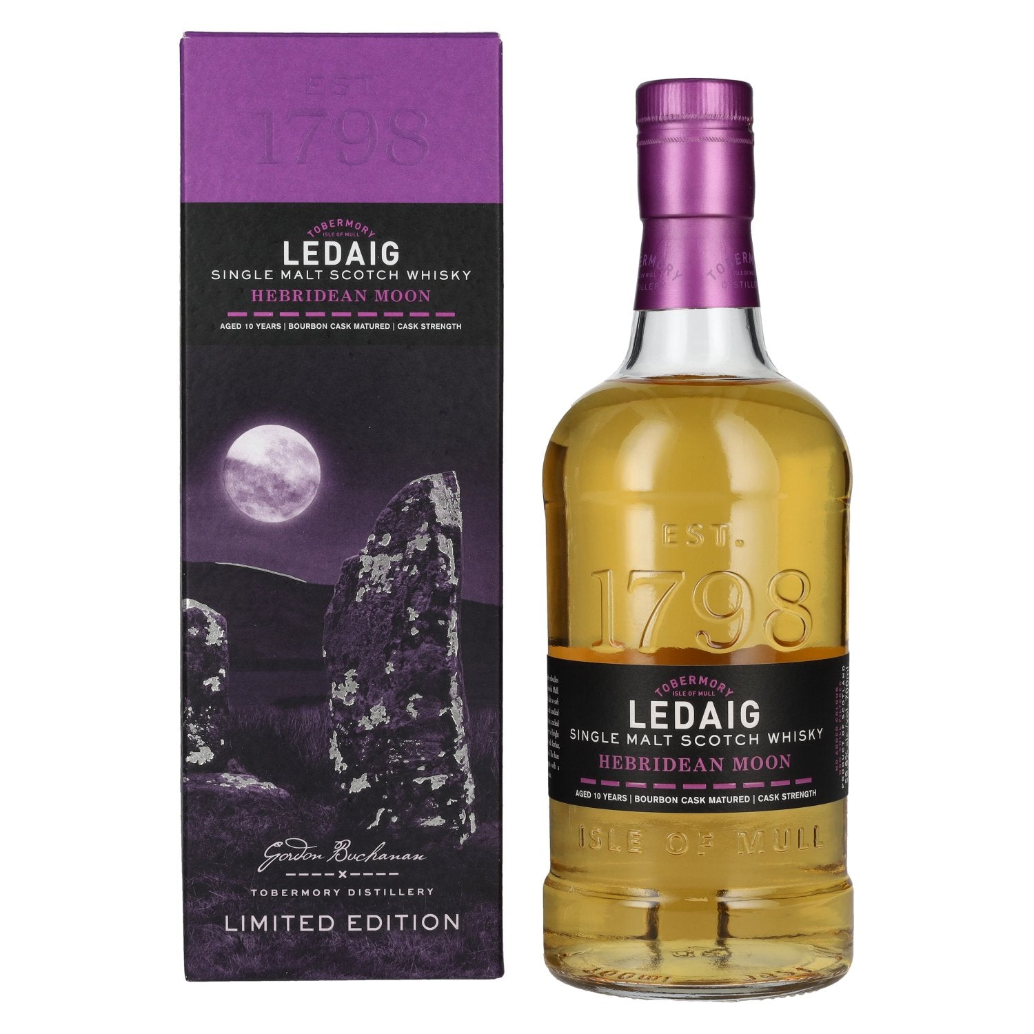 Ledaig 10 Years Old HEBRIDEAN MOON Single Malt Limited Edition 58.8% Vol. 0.7l in Gift Box