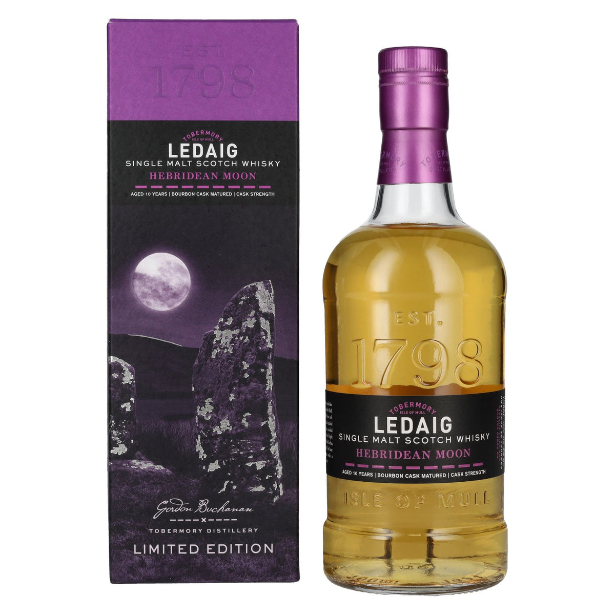 Ledaig 10 Years Old HEBRIDEAN MOON Single Malt Limited Edition 58.8% Vol. 0.7l in Gift Box