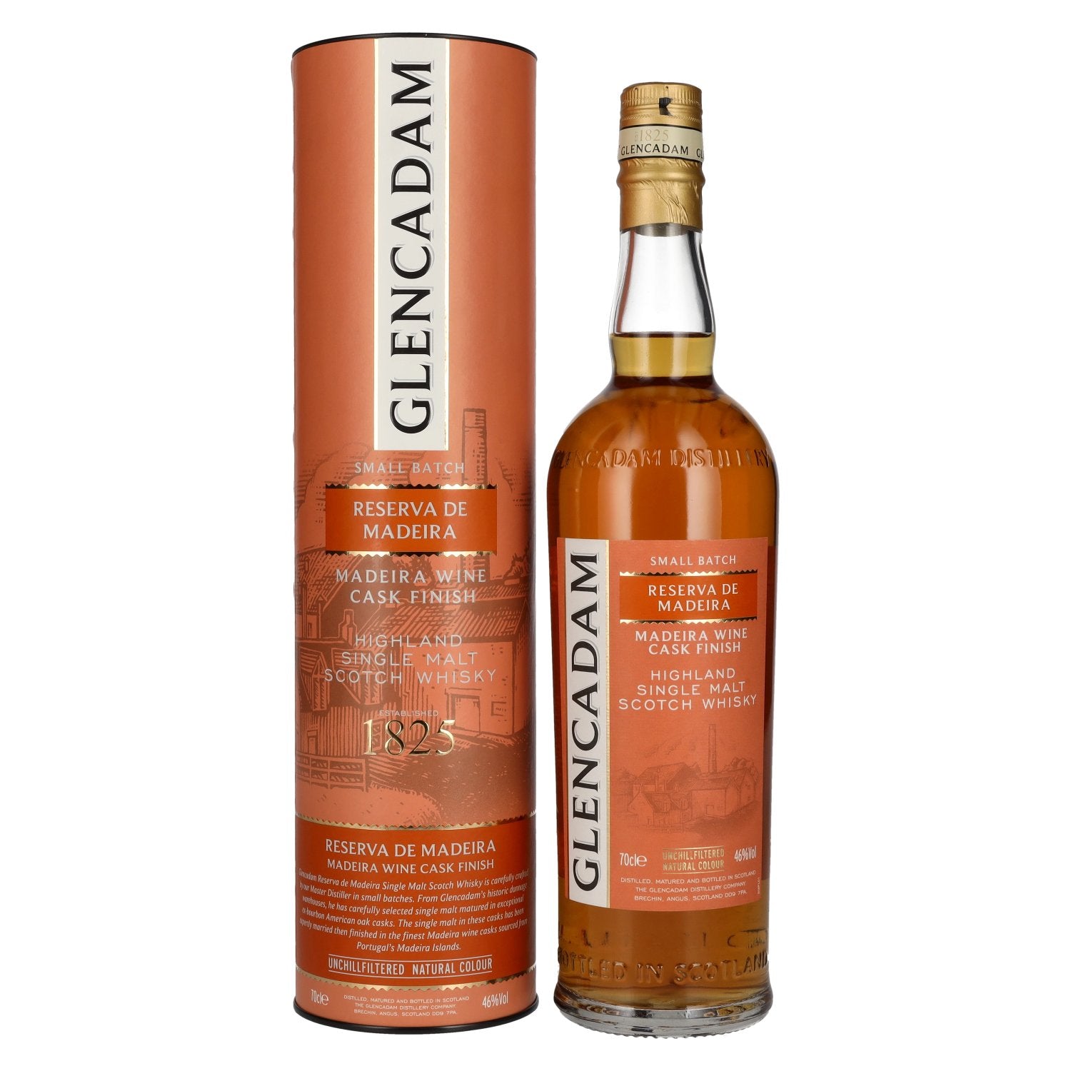 Glencadam RESERVA DE MADEIRA Single Malt MADEIRA CASK FINISH 46% Vol. 0.7l in gift box