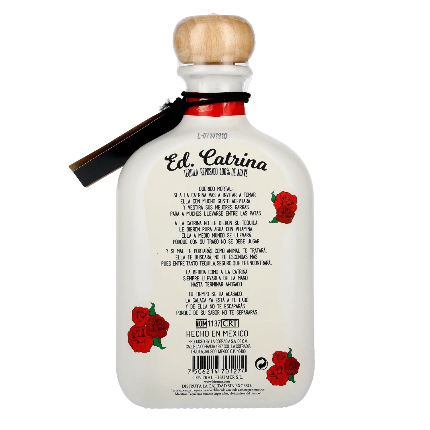 La Cofradia ED. CATRINA Tequila Reposado 100% Agave 38% Vol. 0.7l