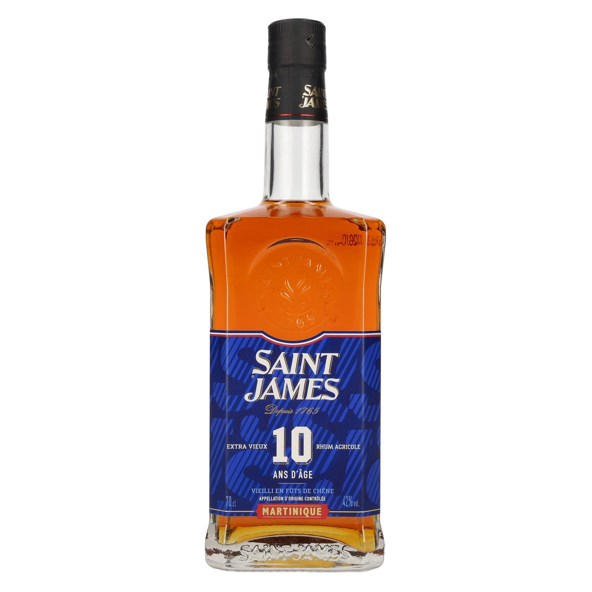Saint James 10 ANS D'ÂGE Extra Vieux Rhum Agricole Martinique AOC Série Limitée 2025 42% Vol. 0,7l