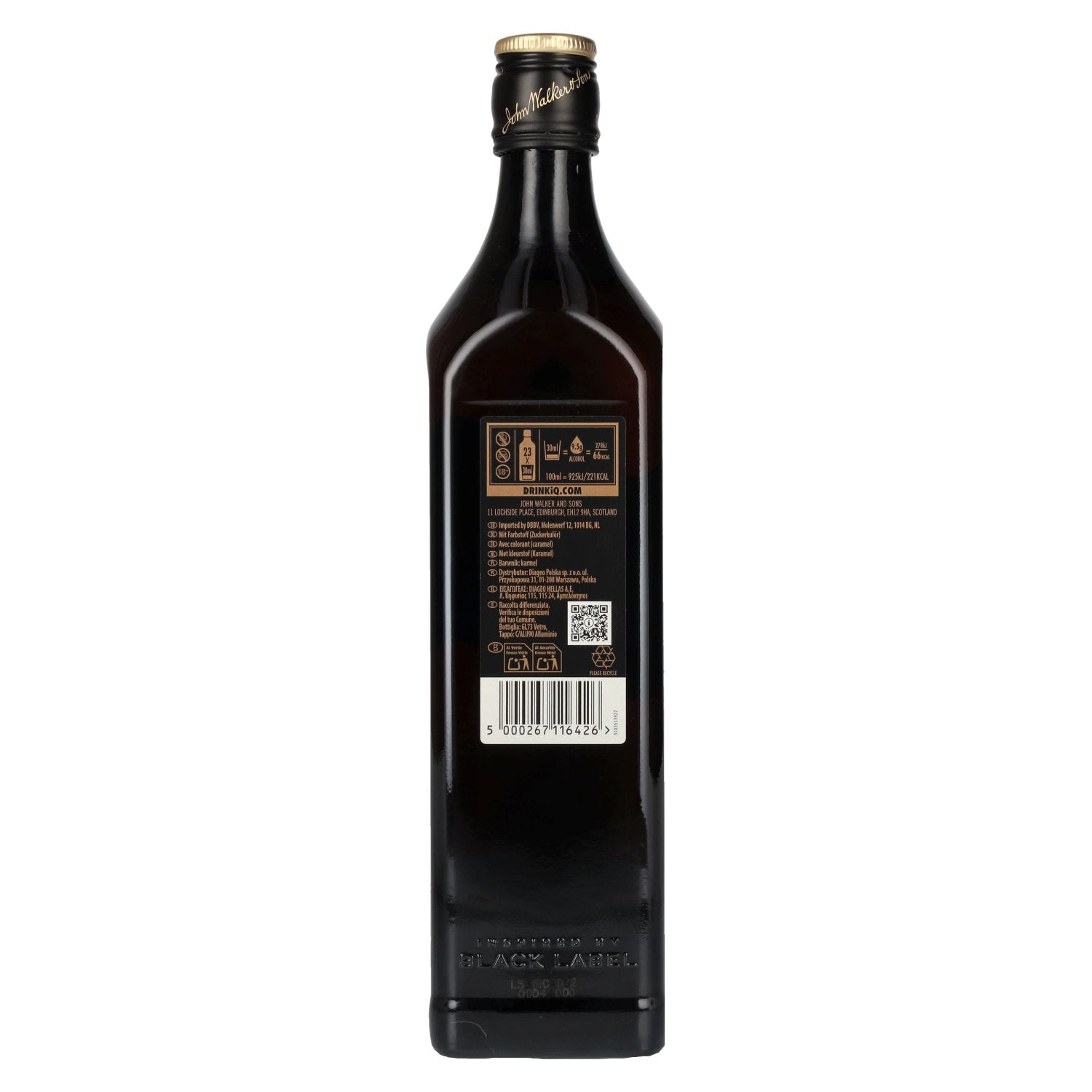 Johnnie Walker DOUBLE BLACK Blended Scotch Whisky 40% Vol. 0,7l
