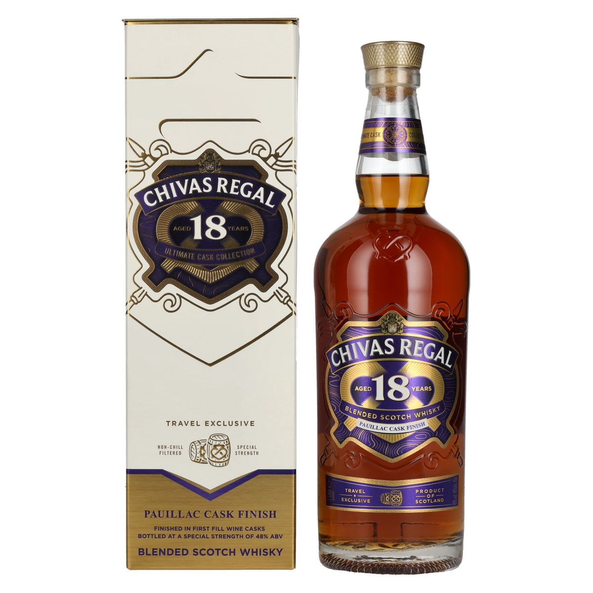 Chivas Regal 18 Years Old ULTIMATE CASK COLLECTION Pauillac Cask Finish 48% Vol. 1l in Geschenkbox
