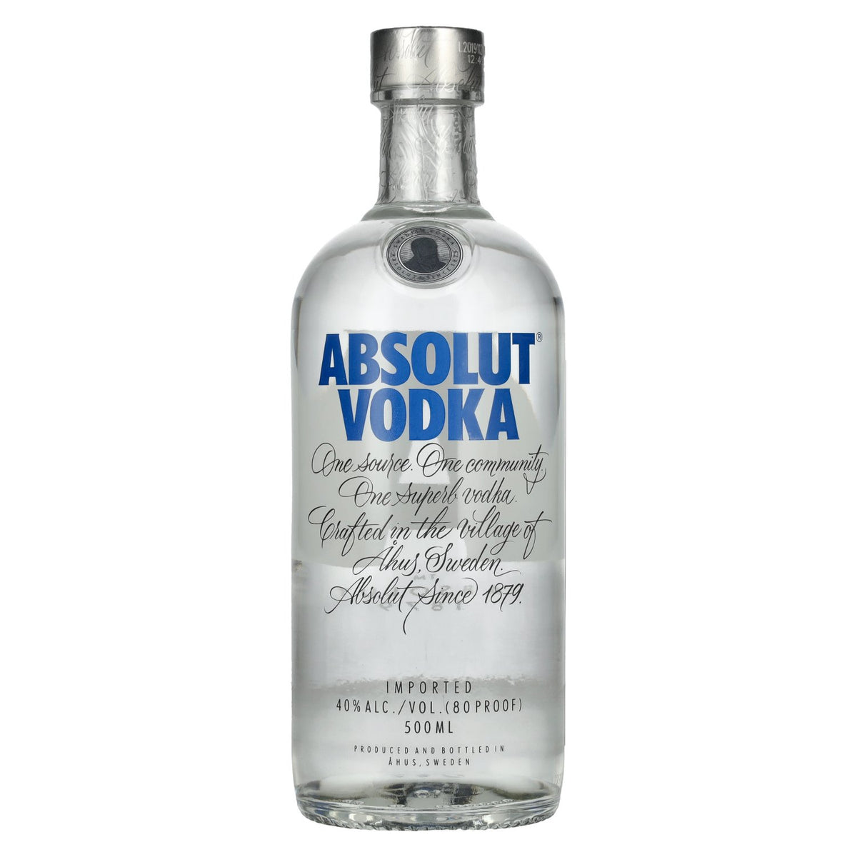Absolut Vodka 40% ABV 0.5l