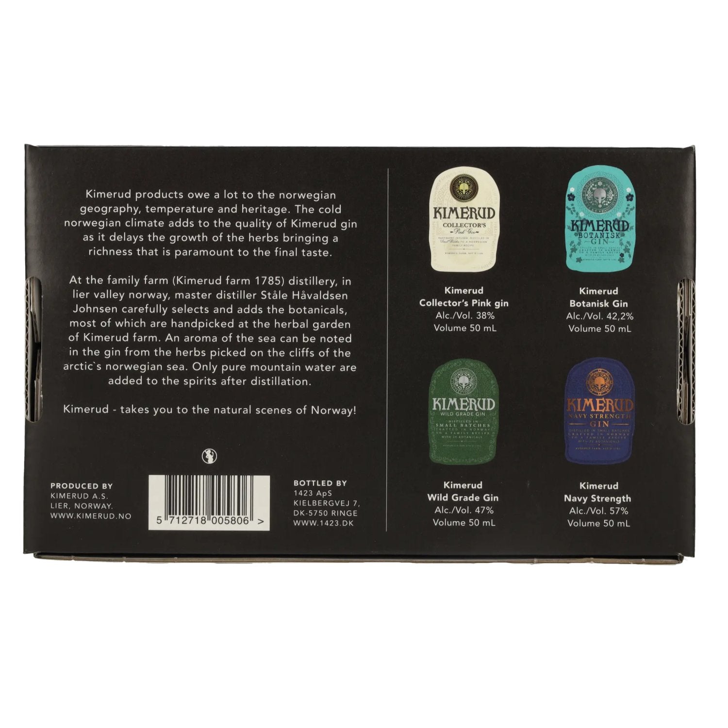 Kimerud Gin Gift Set 46% Vol. 4x0,05l in Geschenkbox