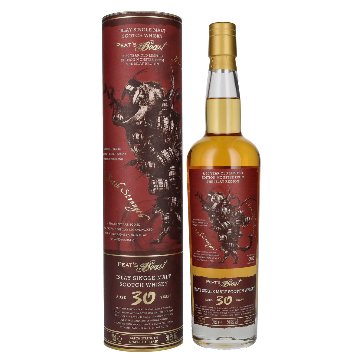 Peat's Beast 30 Years Old Islay Single Malt Limited Edition 50.6% Vol. 0.7L in Gift Box