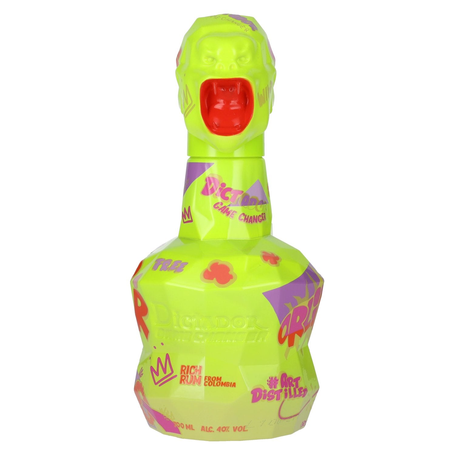 Dictador GAME CHANGER NEON & YELLOW Colombian Rum 40% Vol. 0.7l