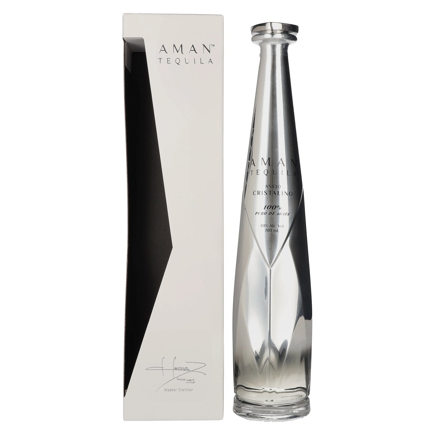 Aman Tequila Añejo Cristalino 100% Pure Agave 40% Vol. 0.7l in Gift Box