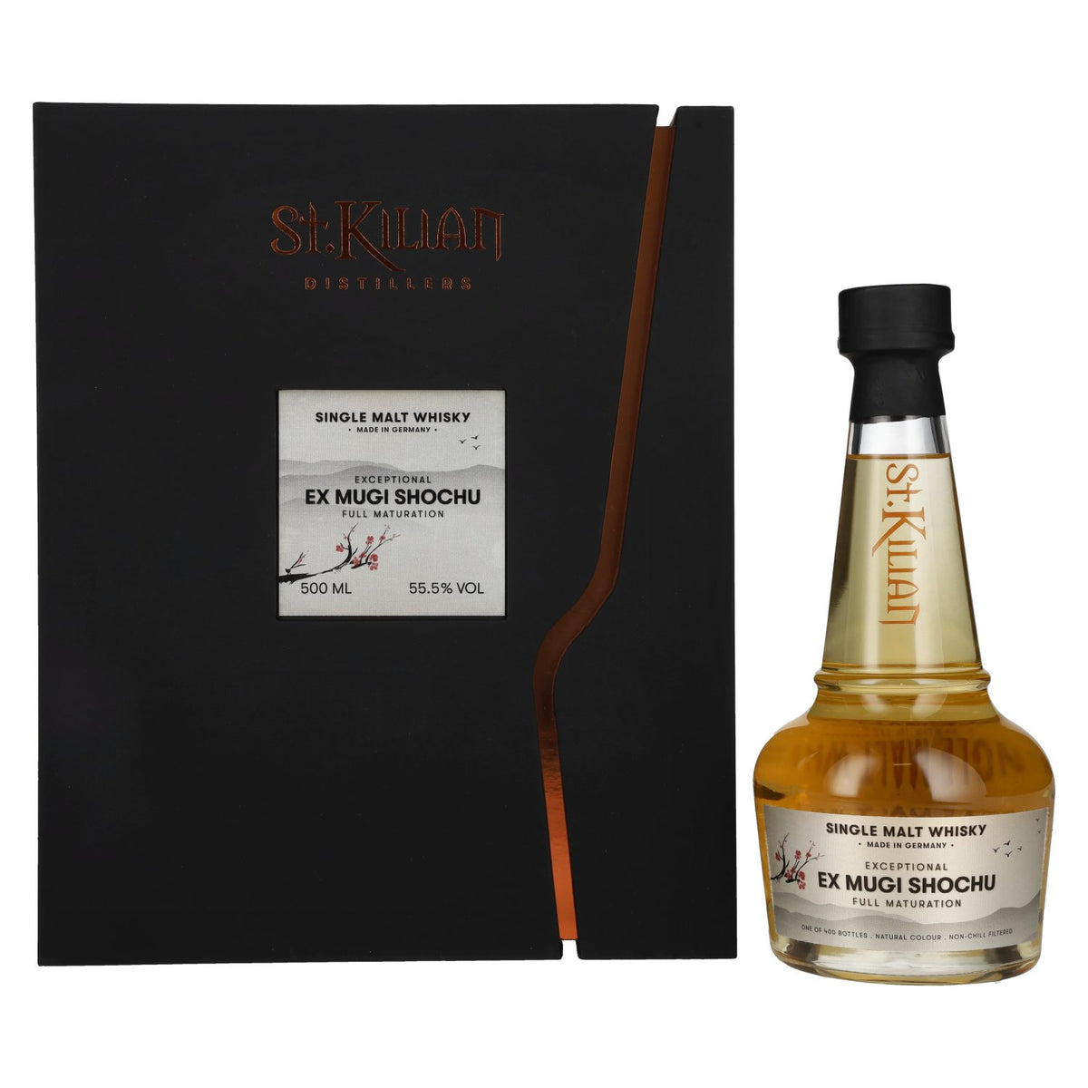 St. Kilian EX MUGI SHOCHU Single Malt Whisky 55,5% Vol. 0,5l in Geschenkbox