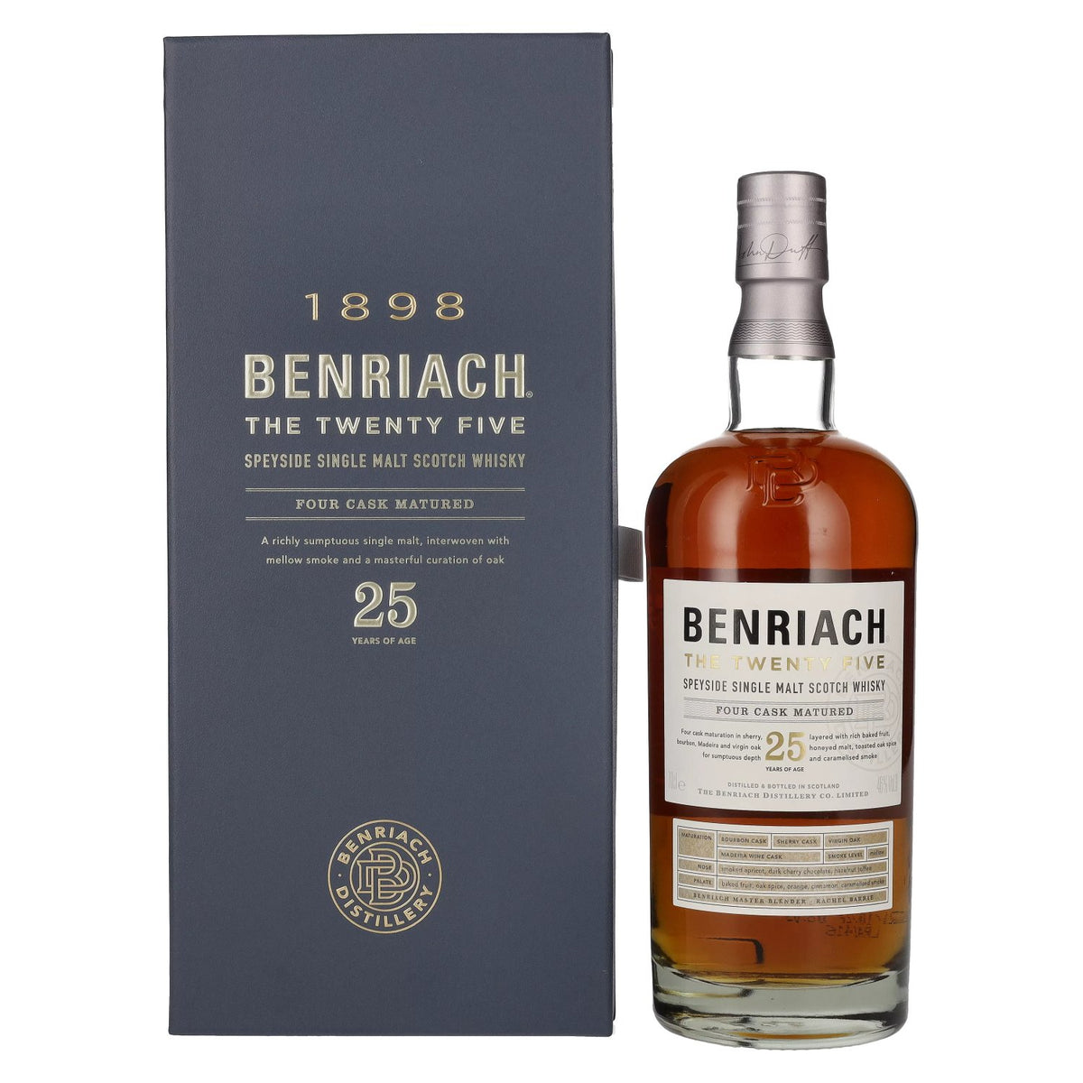 Benriach THE TWENTY FIVE Single Malt Four Cask Matured 46% vol. 0.7l in a gift box