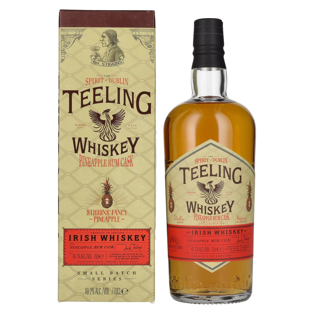 Teeling Whiskey PINEAPPLE Rum Cask Irish Whiskey 49,2% Vol. 0,7l in Geschenkbox