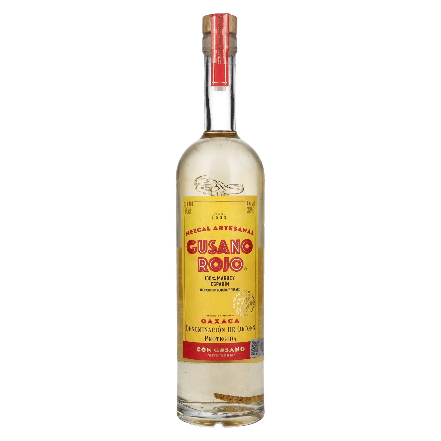 Mezcal mit Wurm/Raupe