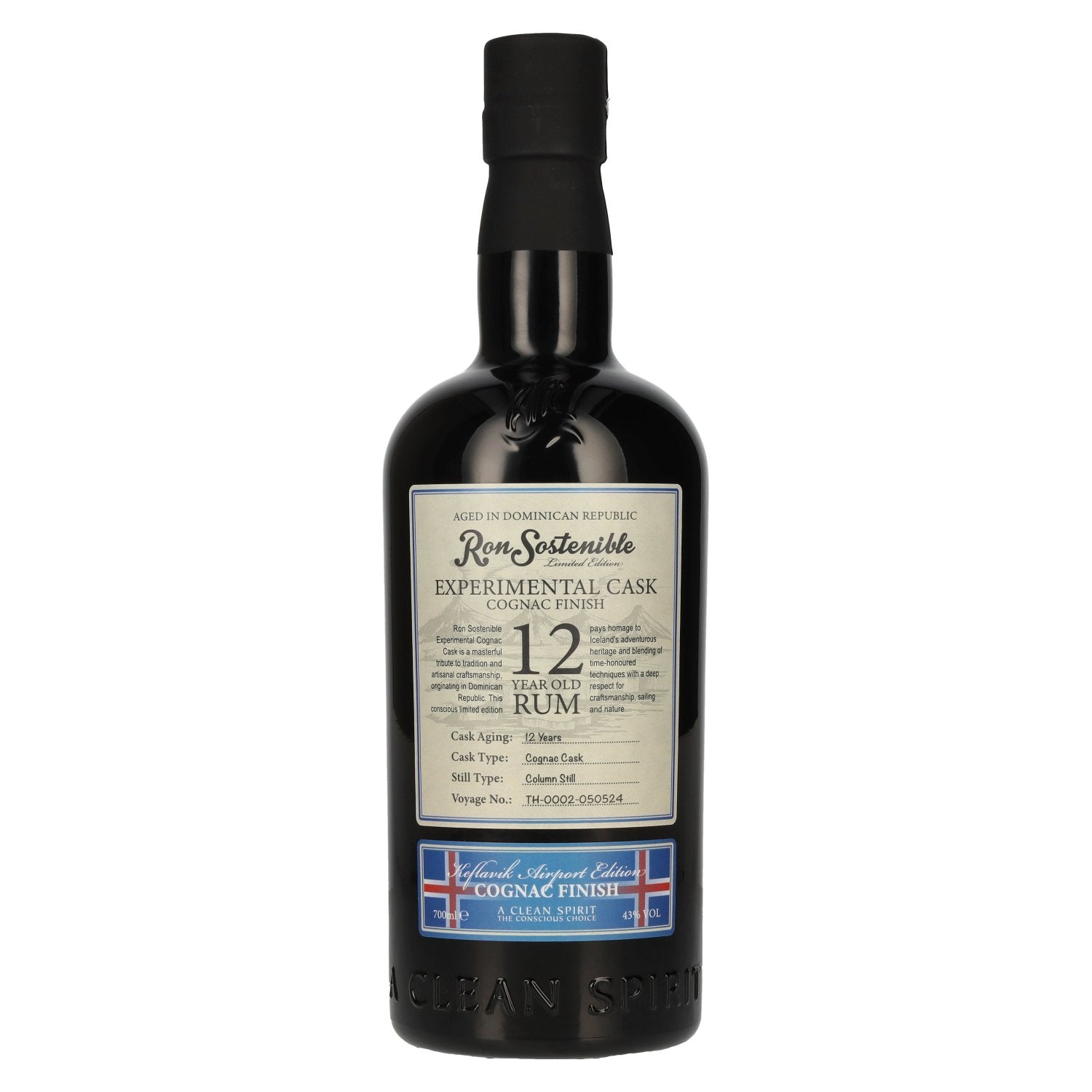 Ron Sostenible 12 Years Old Experimental Cognac Cask 43% Vol. 0.7l