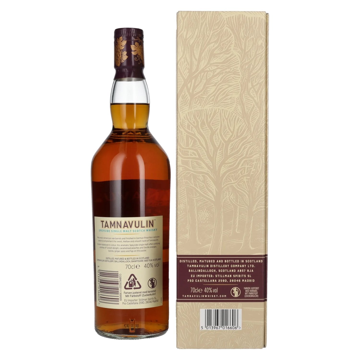 Tamnavulin GERMAN PINOT NOIR CASK Speyside Single Malt Scotch Whisky 40% Vol. 0,7l in Geschenkbox