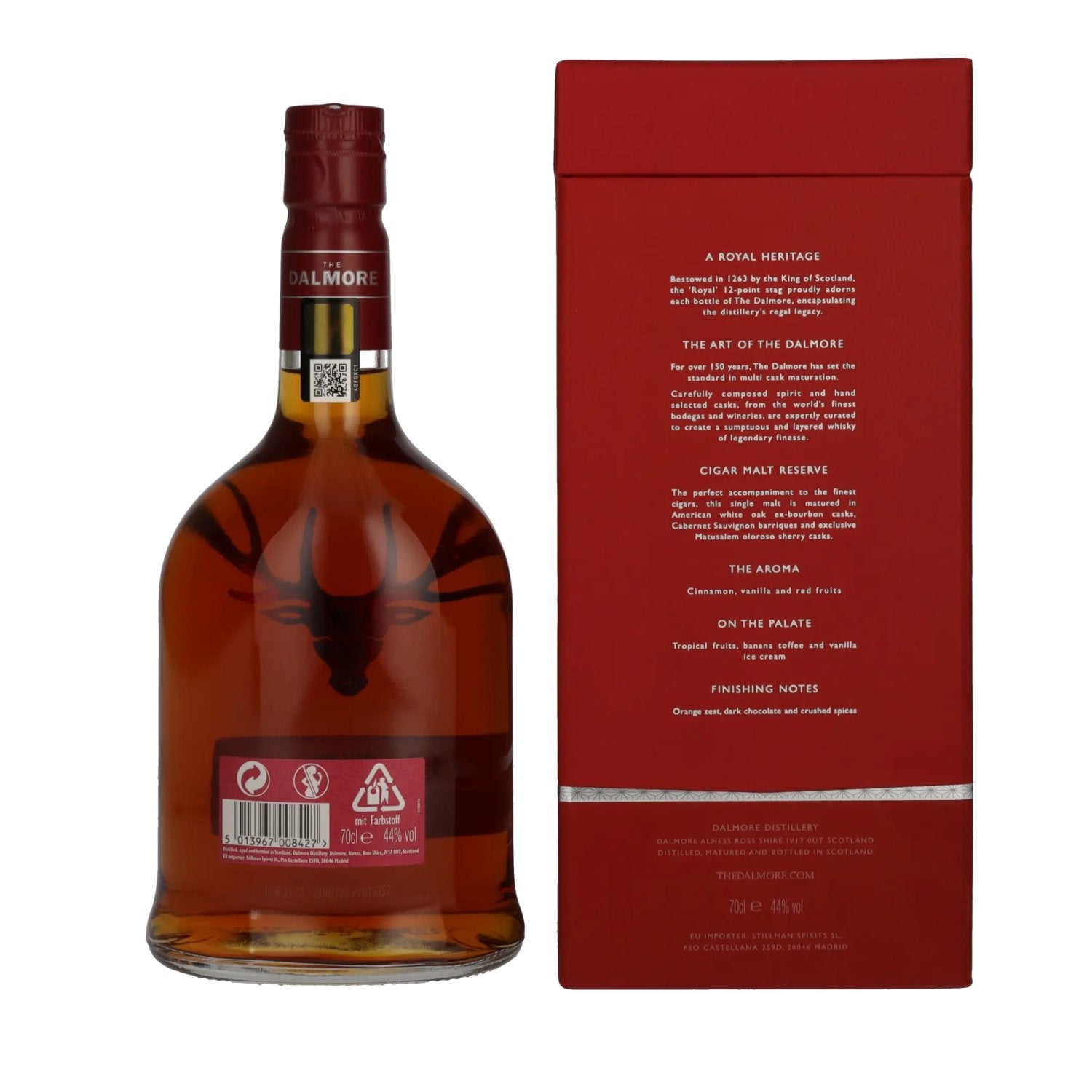 The Dalmore CIGAR MALT Reserve Highland Single Malt Scotch Whisky 44% Vol. 0,7l in Geschenkbox