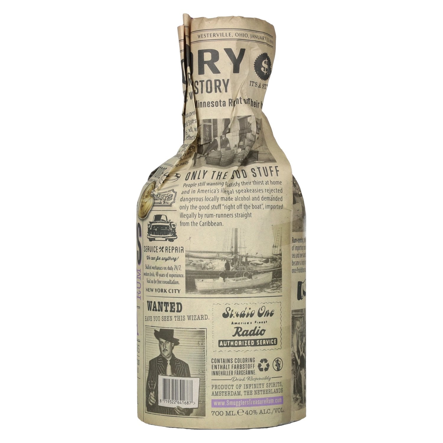 Smuggler's Treasure JAMAICA Single Origin Aged Rum 40% Vol. 0,7l