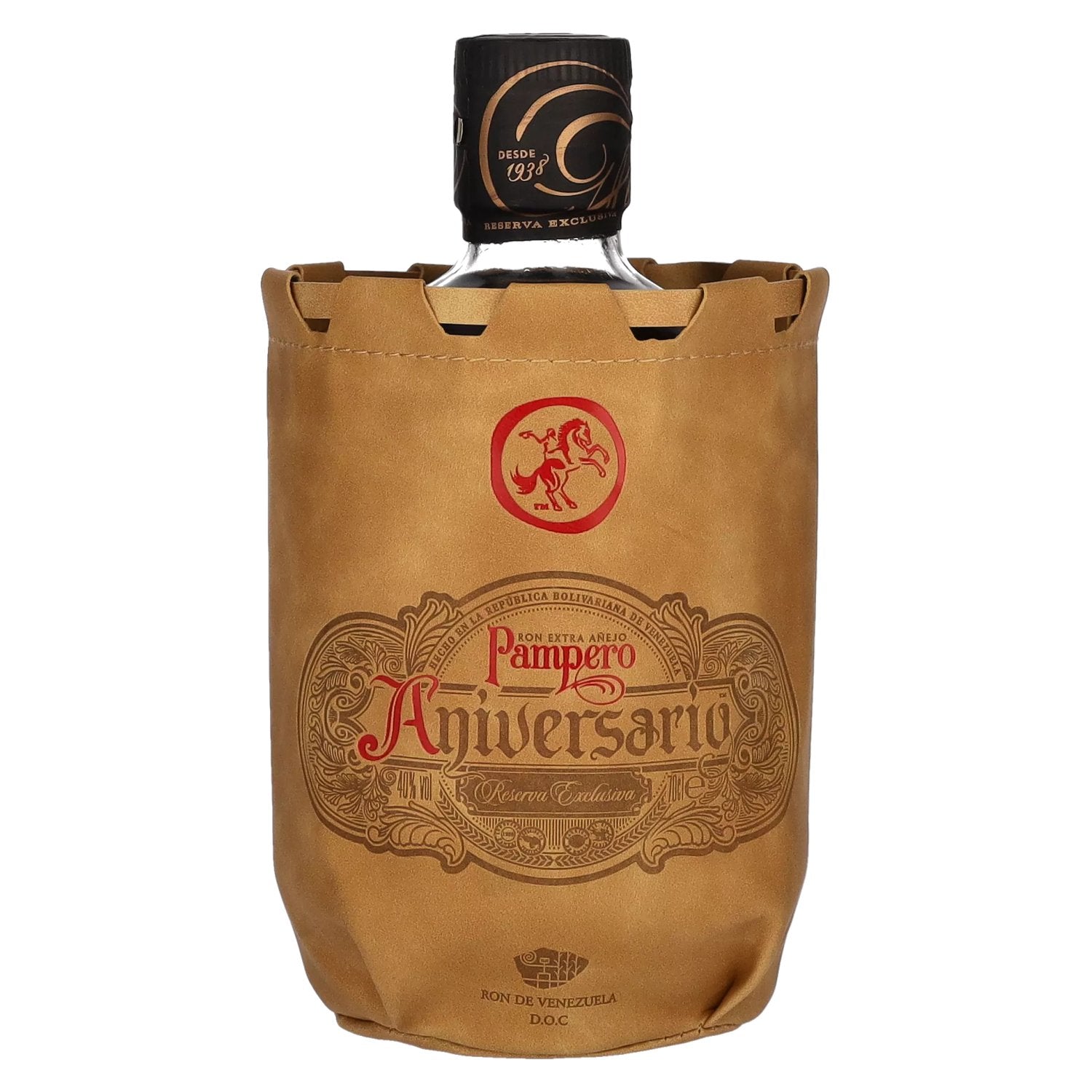 Pampero Aniversario Reserva Exclusiva Ron Extra Añejo 40% Vol. 0,7l in Ledertasche
