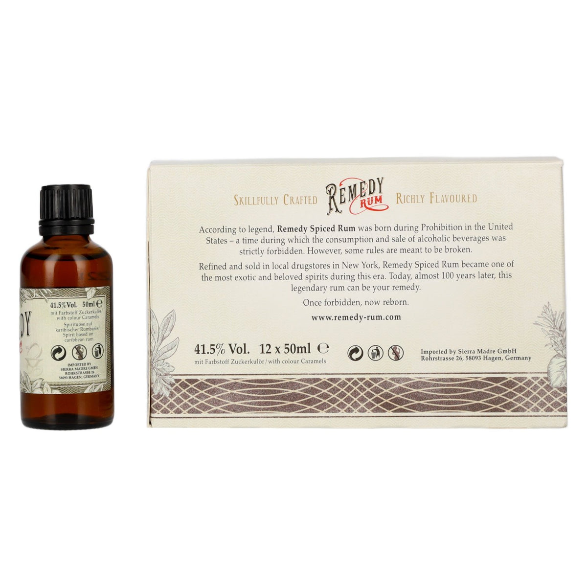 Remedy Spiced Rum 41,5% Vol. 12x0,05l
