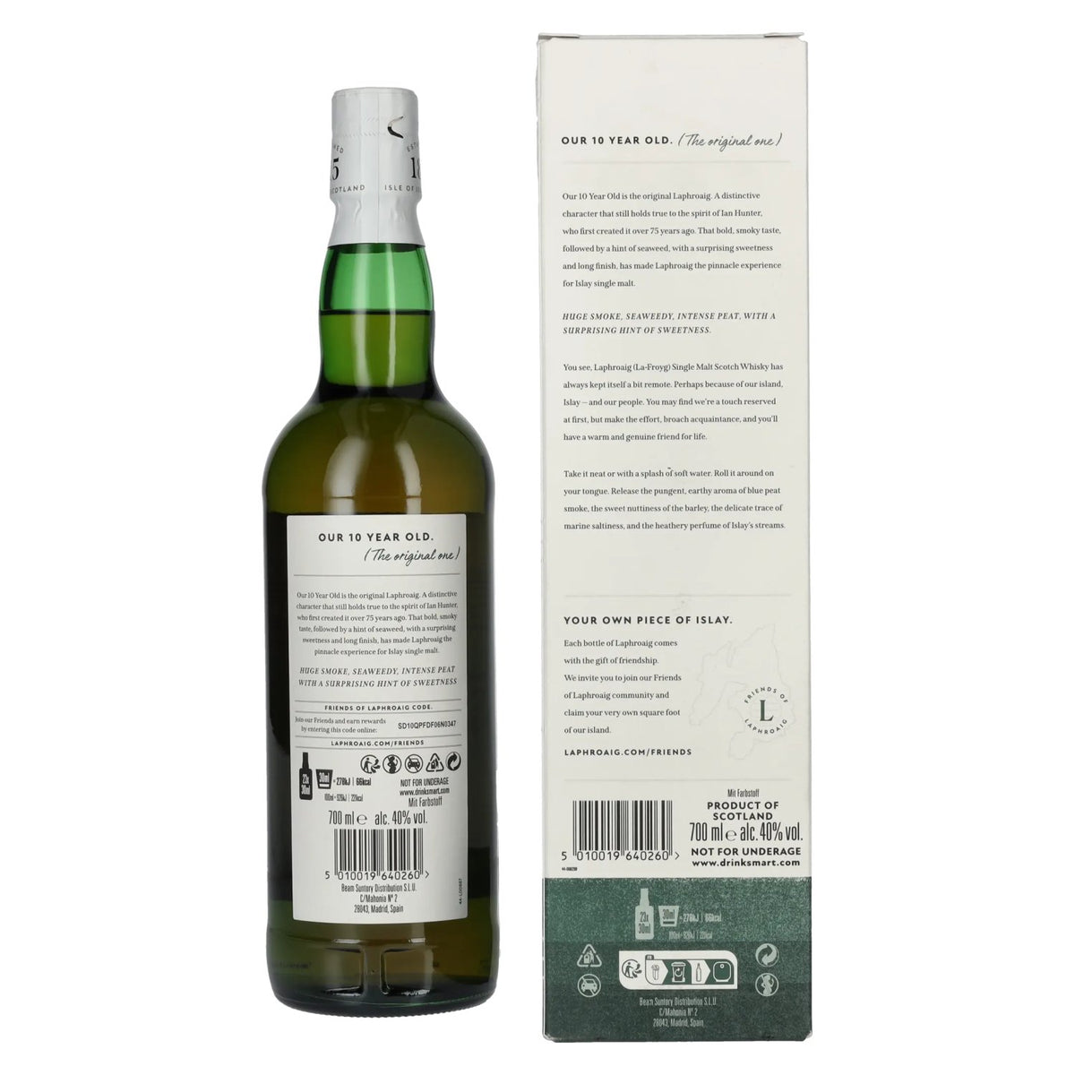 Laphroaig 10 Years Old 40% vol. 0.7 l in a gift box