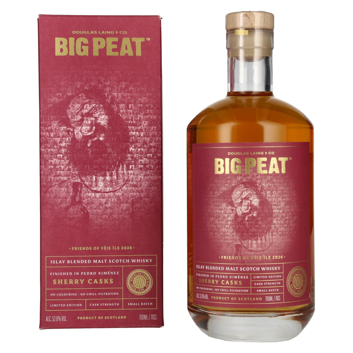 Douglas Laing BIG PEAT Pedro Ximénez Sherry Cask Finish Féis Ìle 2026 52,6% Vol. 0,7l in Geschenkbox