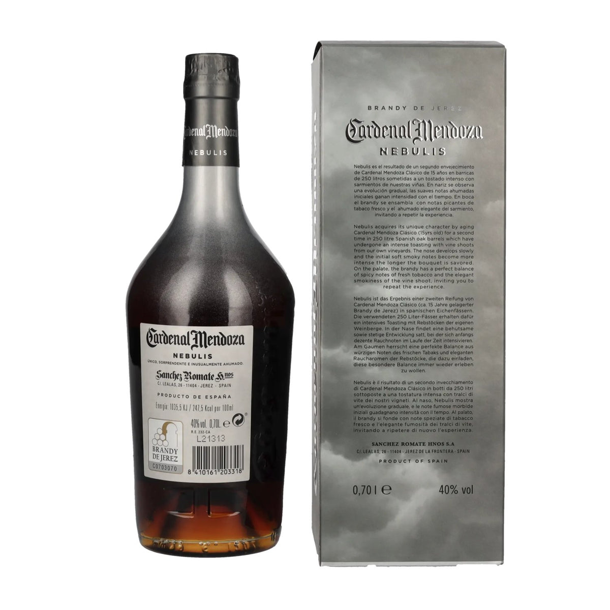 Cardenal Mendoza NEBULIS Rare Cask Finished 40% vol. 0.7 l in a gift box