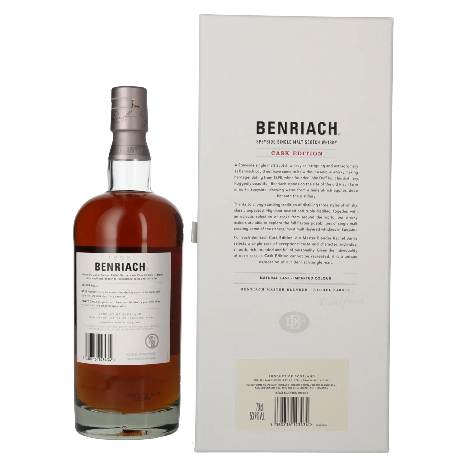Benriach 27 Years Old CASK EDITION Pedro Ximénez Vintage 1994 53.7% Vol. 0.7l in gift box