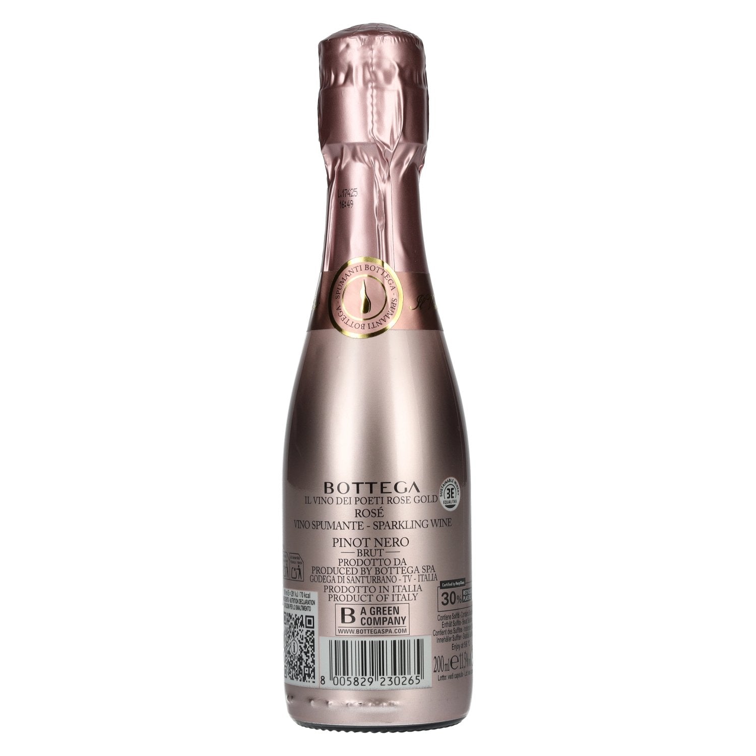 Bottega ROSE GOLD Sparkling Wine Brut 11.5% Vol. 0.2l