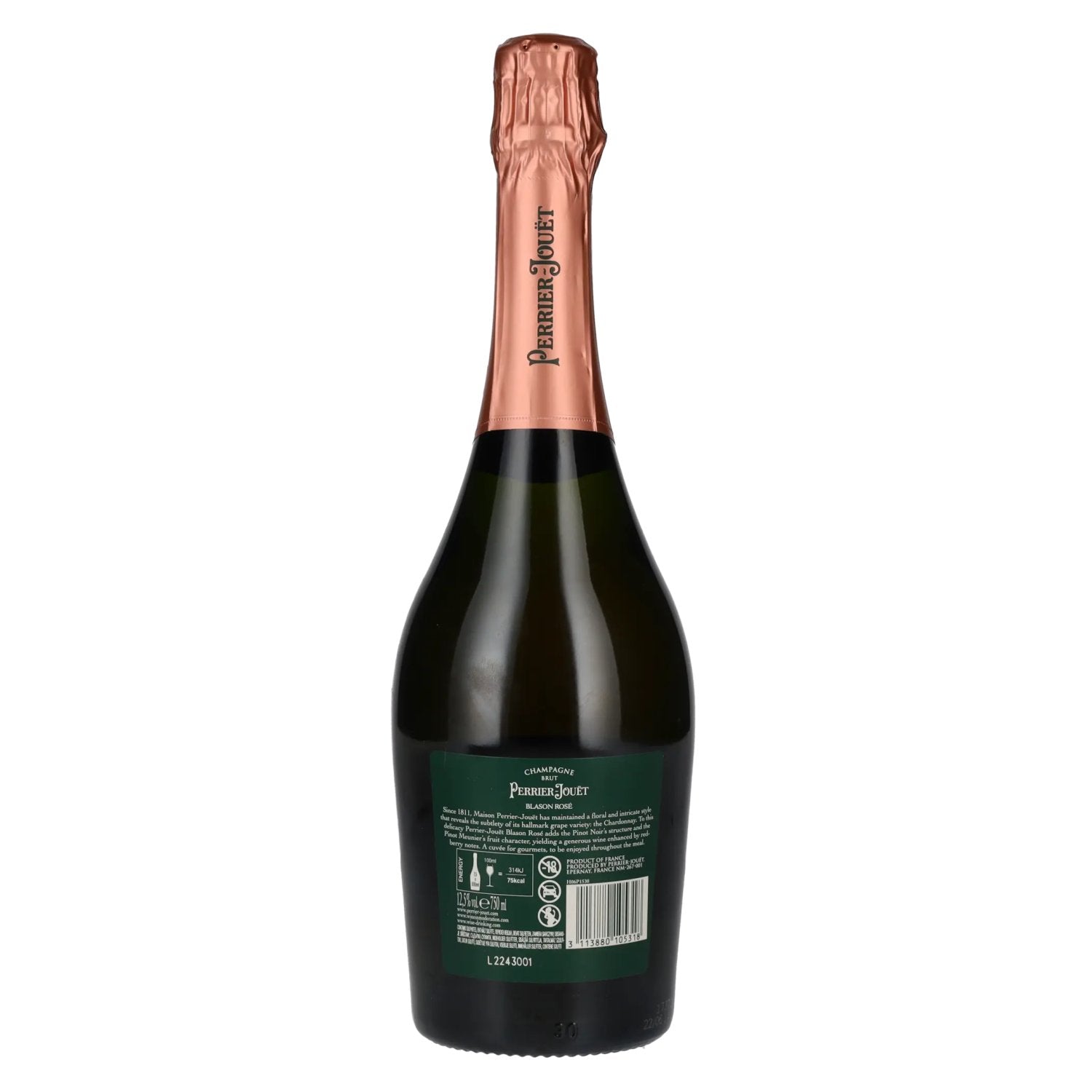 Perrier-Jouët Champagne Blason Rosé Brut 12,5% Vol. 0,75l