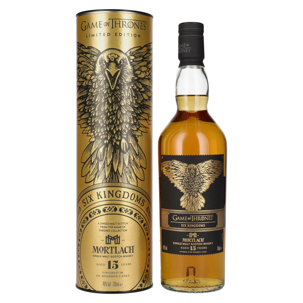 Mortlach 15 Years Old GAME OF THRONES Six Kingdoms Limited Edition 46% Vol. 0.7L in gift box