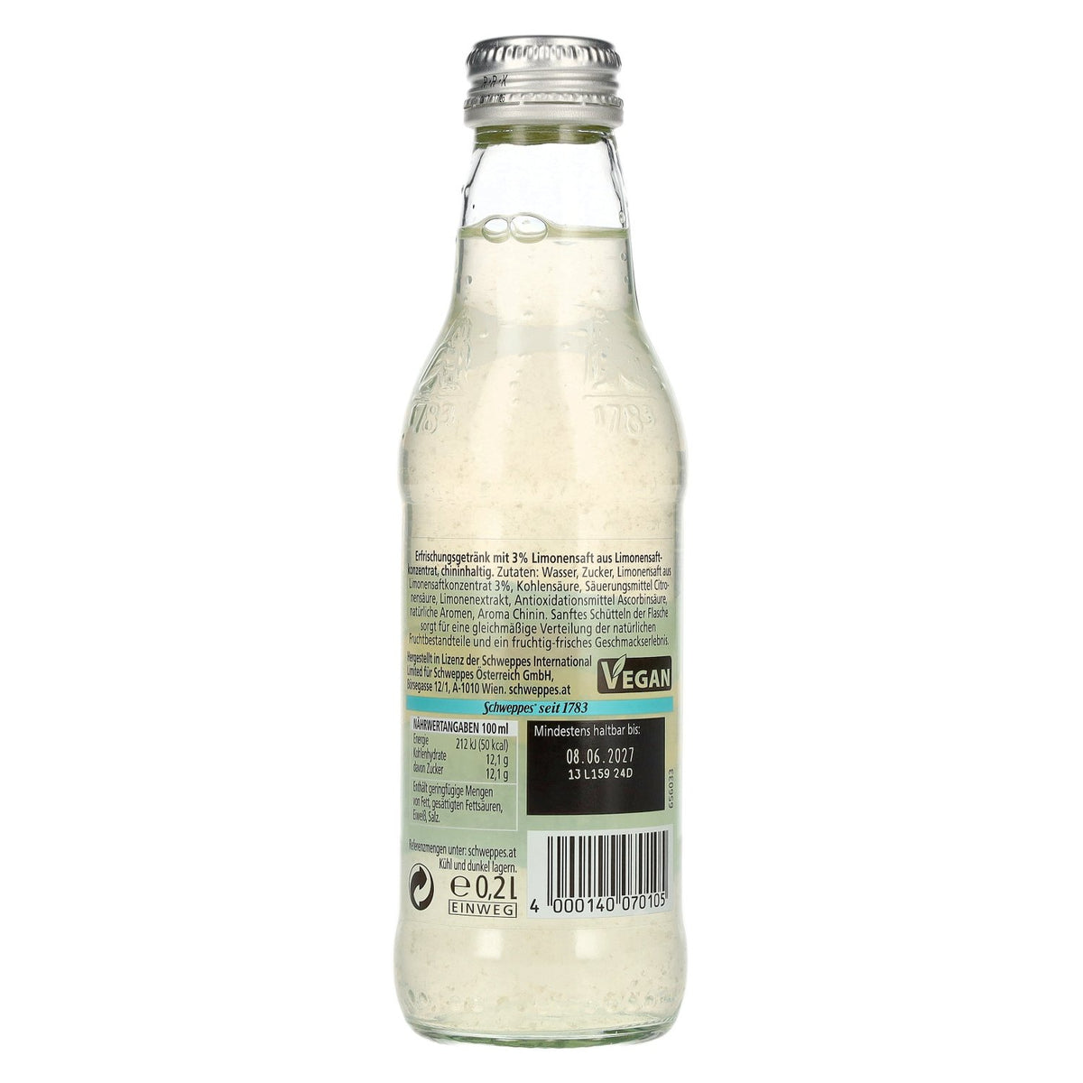 Schweppes Original Bitter Lemon 24x0,2l