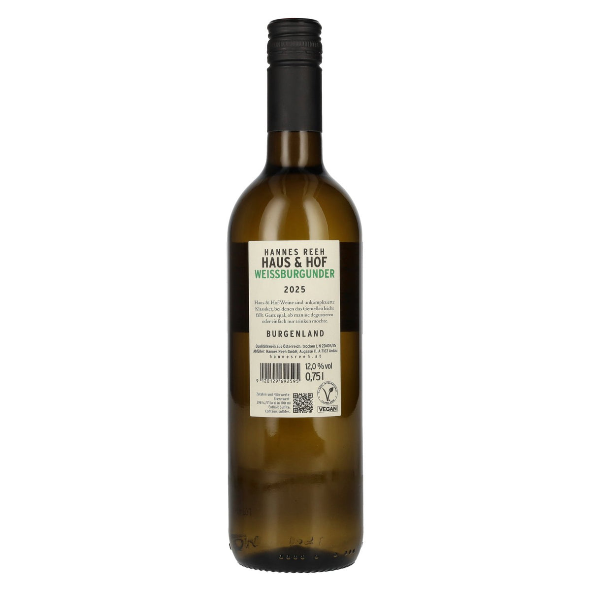 Hannes Reeh Haus & Hof Pinot Blanc 2025 12% Vol. 0.75L